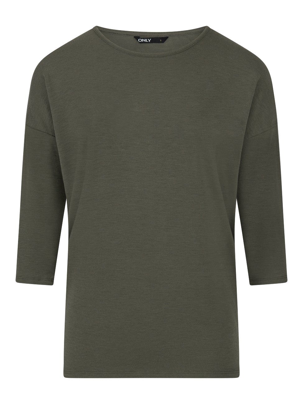 ONLY T-Shirt Damen Top ONGLAMOUR Regular Fit 3/4 Ärmel (2-tlg) Basic 3/4 Arm Shirt mit Rundhalsausschnitt