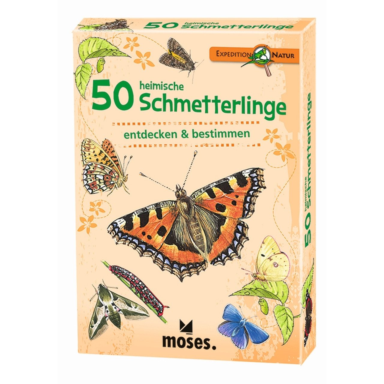 Moses. Verlag Spiel Expedition Natur heimische Schmetterlinge Kartenspiel