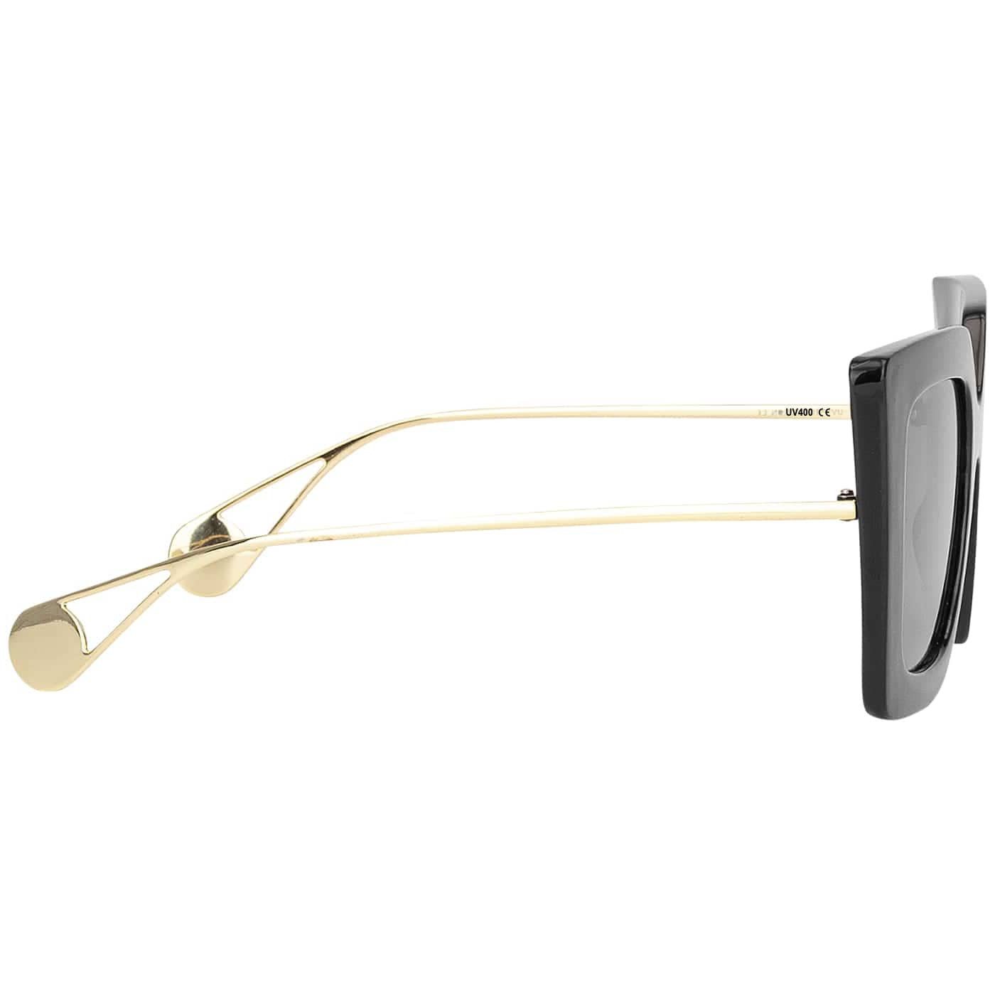 BEZLIT Eyewear Retrosonnenbrille Rundglas Designer Damen Sonnenbrille (1-St) mit Schwarzen oder Violetten Linsen