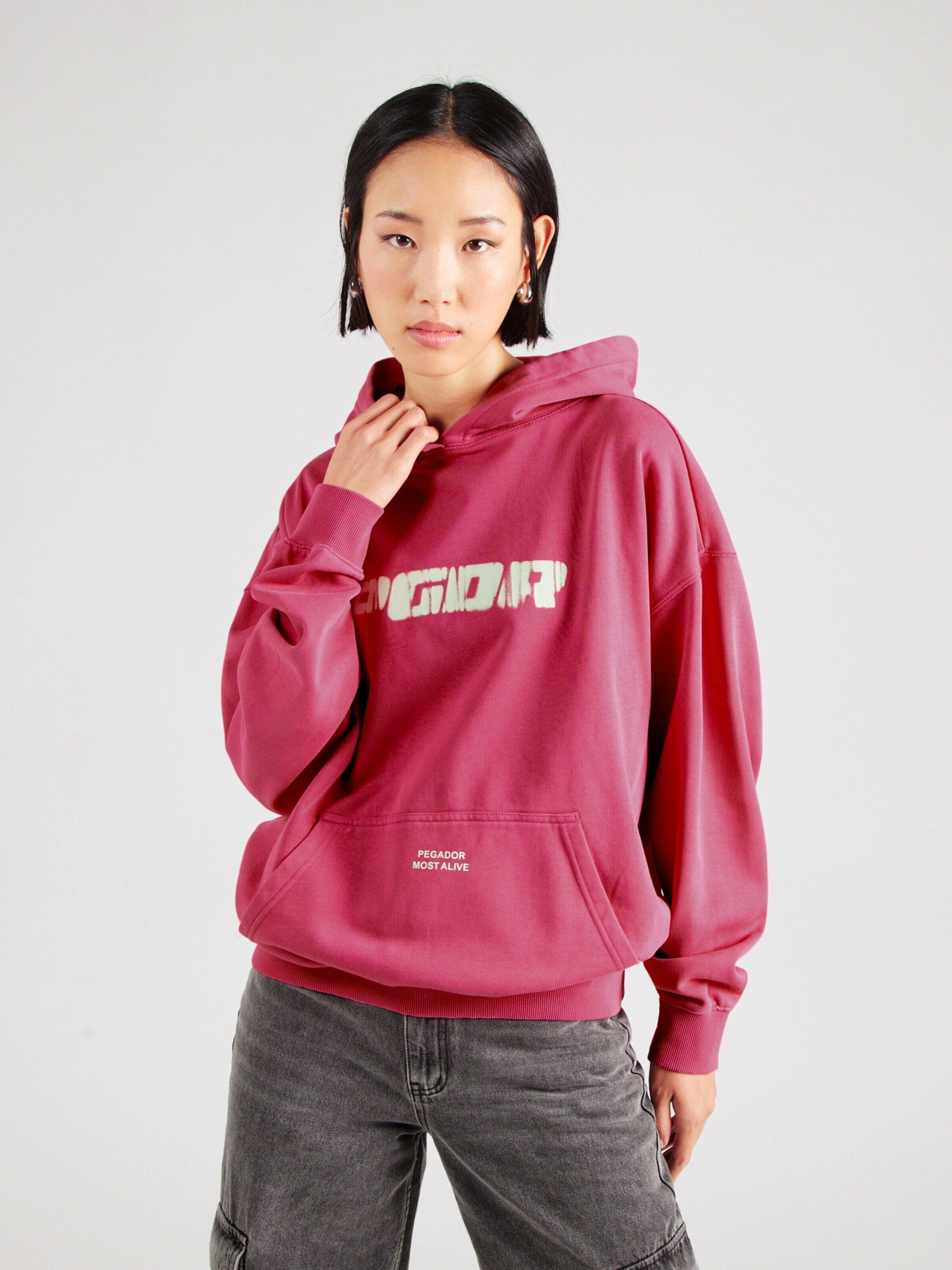 PEGADOR Sweatshirt SUTA (1-tlg) Drapiert/gerafft