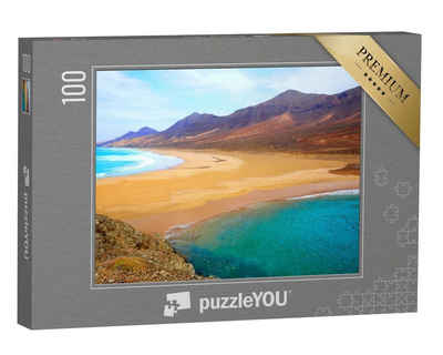 puzzleYOU Puzzle Barlovento Strand, Fuerteventura, Spanien, 100 Puzzleteile, puzzleYOU-Kollektionen Spanien