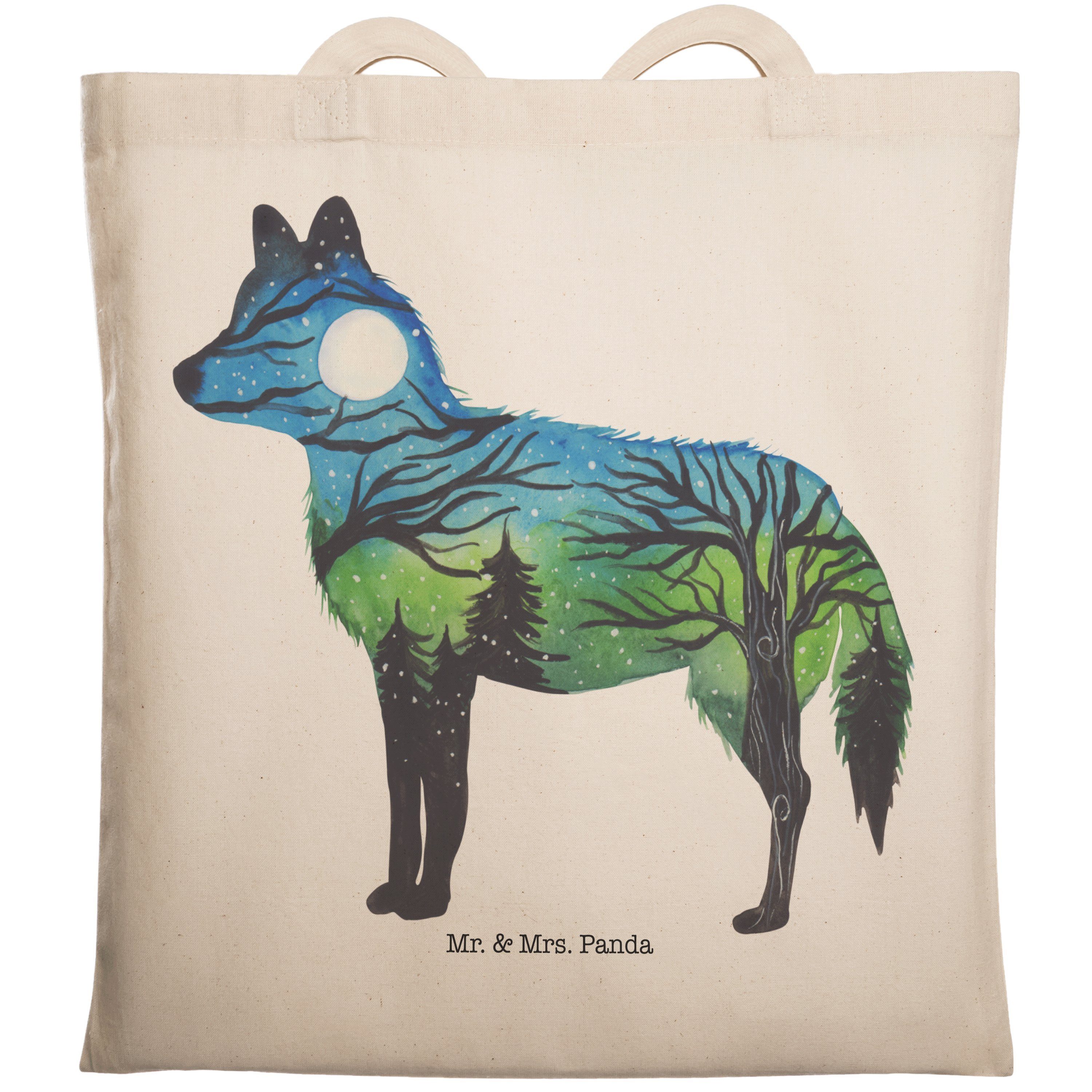 Shopper, Einkaufstasche, Panda & po Tragetasche, Mr. Landschaft Fuchs Mrs. Tragetasche - (1-tlg) Geschenk,