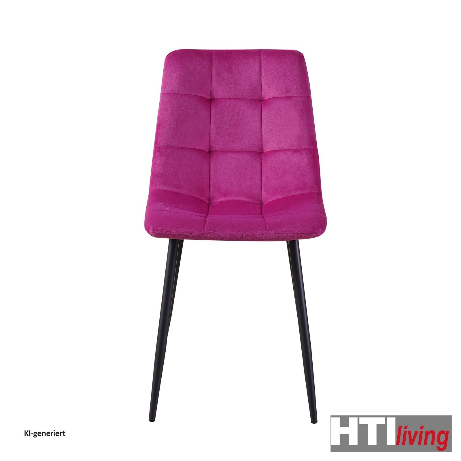 HTI-Living Esszimmerstuhl Stuhl Mesa Velvet 4er-Set (Set, 4 St), Esszimmerstuhl Samt – Bild 2 von 2