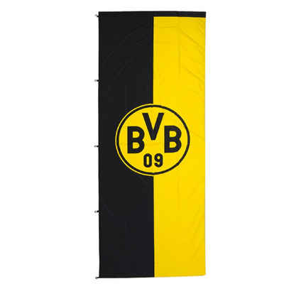 BVB Fahne BVB-Hissfahne im Hochformat (150x400 cm) (Packung, 1-St., Fahne)