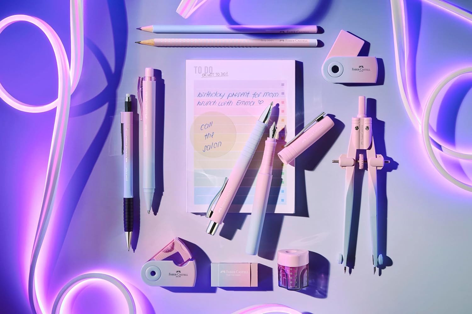 Eberhard Faber Kugelschreiber Faber-Castell Schreibset Blushing Sky Füller + Kugelschreiber