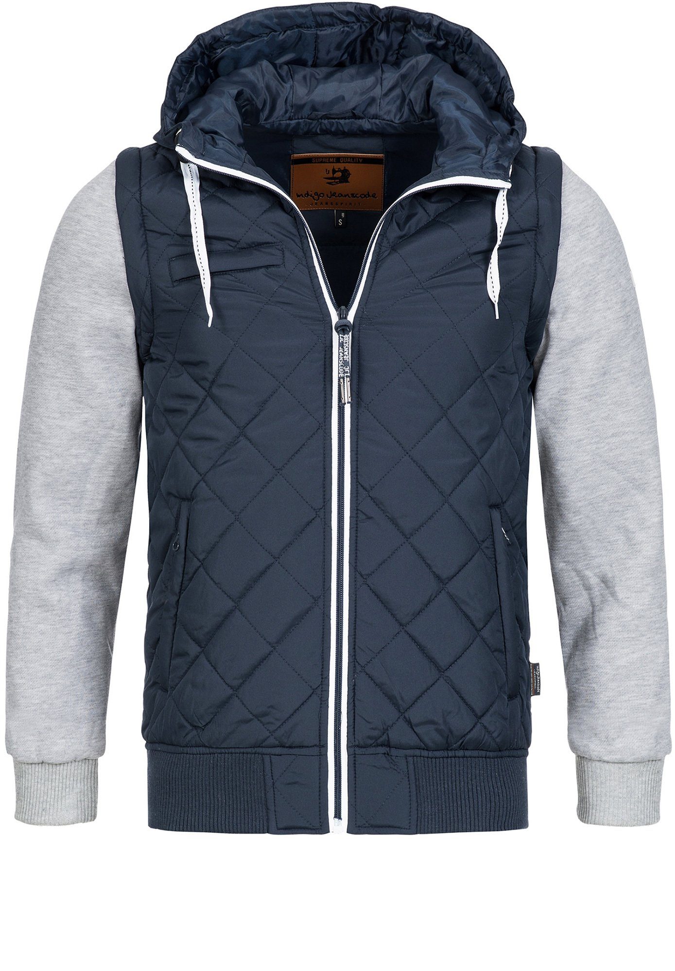 Jeff Indicode Steppjacke Blau Harry