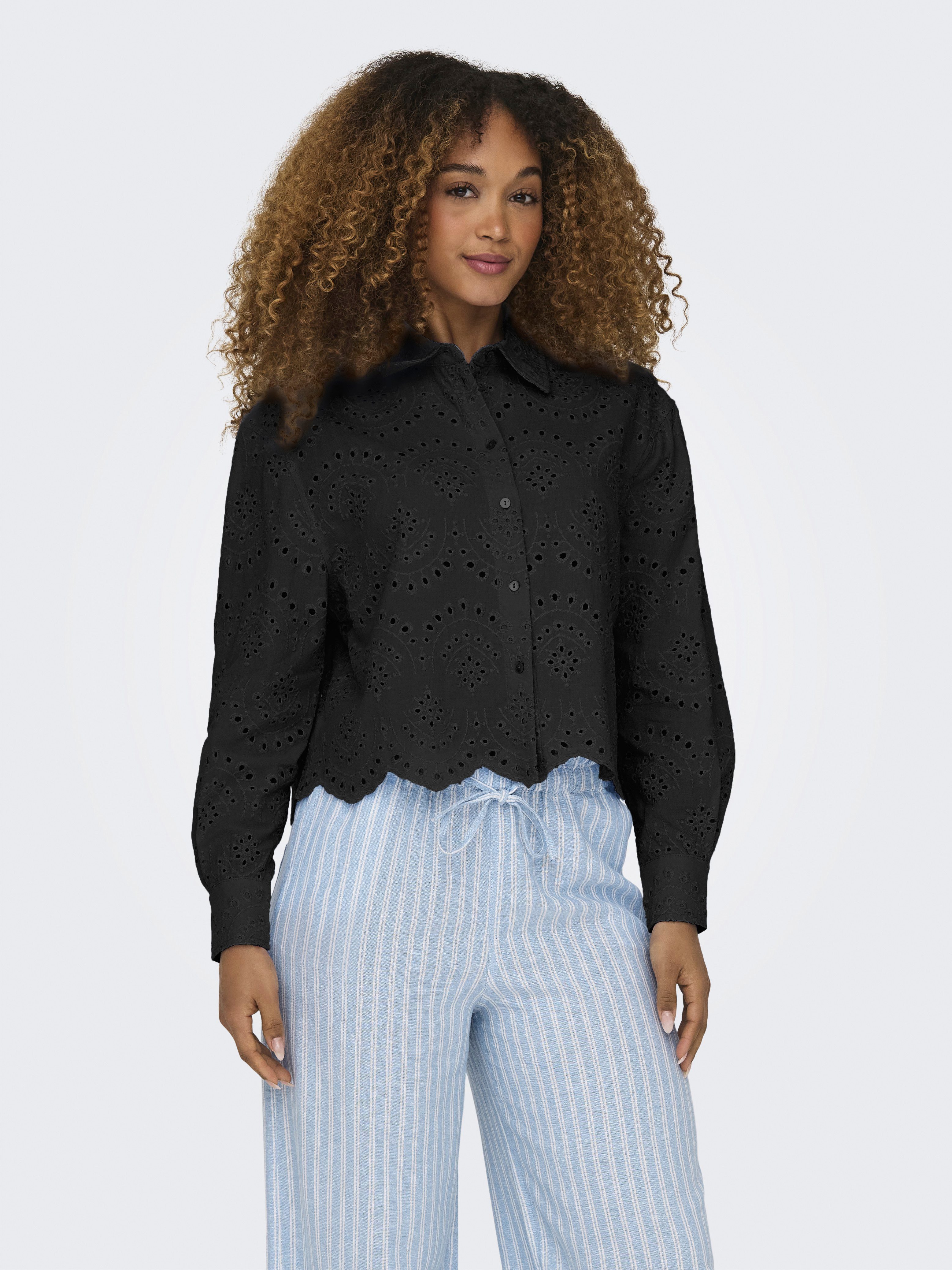 ONLY Langarmbluse ONLVALAIS L/S SHIRT WVN günstig online kaufen