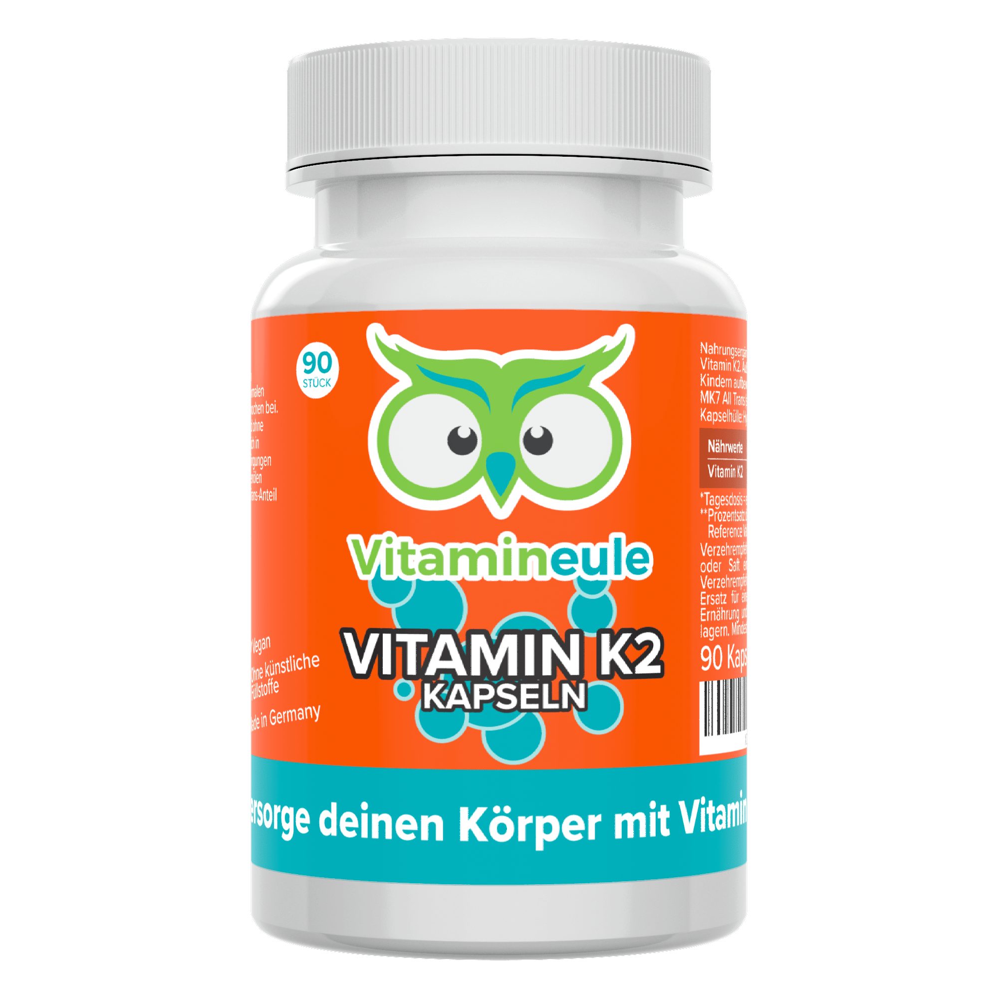 Vitamin K2 Kapseln - 200 mg K2 MK7 All Trans ohne Soja - Kapsel
