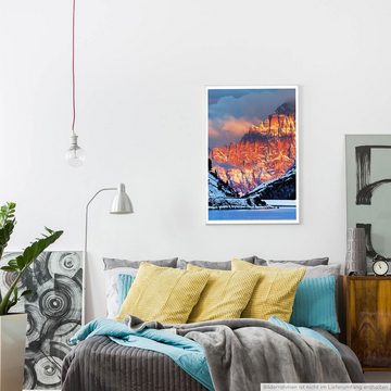 Sinus Art Poster Landschaftsfotografie 60x90cm Poster Monte Civetta in den Dolomiten Italien