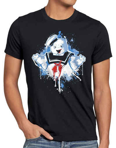 style3 Print-Shirt Herren T-Shirt Marshmallow geisterjäger schaumzucker ghostbusters kino