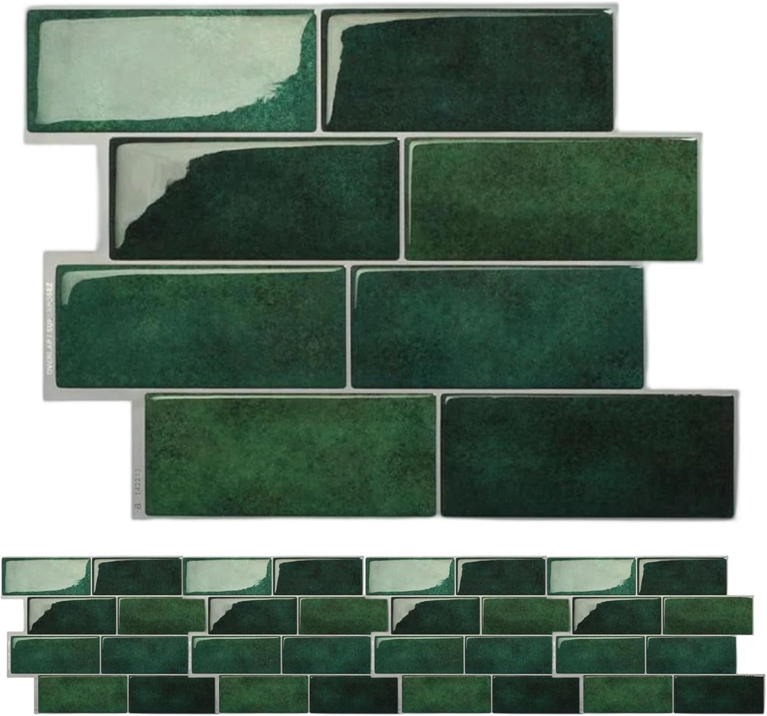 Zaewry Fliesenaufkleber Klebefliesen Küche 10 Blätter, 3D Selbstklebende Fliesen, Metro, Wandfliesen Küchenfliesen Selbstklebend, für Küche Bad