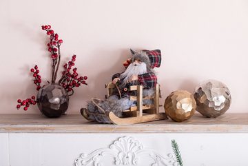 Myflair Möbel & Accessoires Weihnachtsmann Weihnachtsdeko (1 St), auf einem Schlitten, Höhe ca. 24 cm