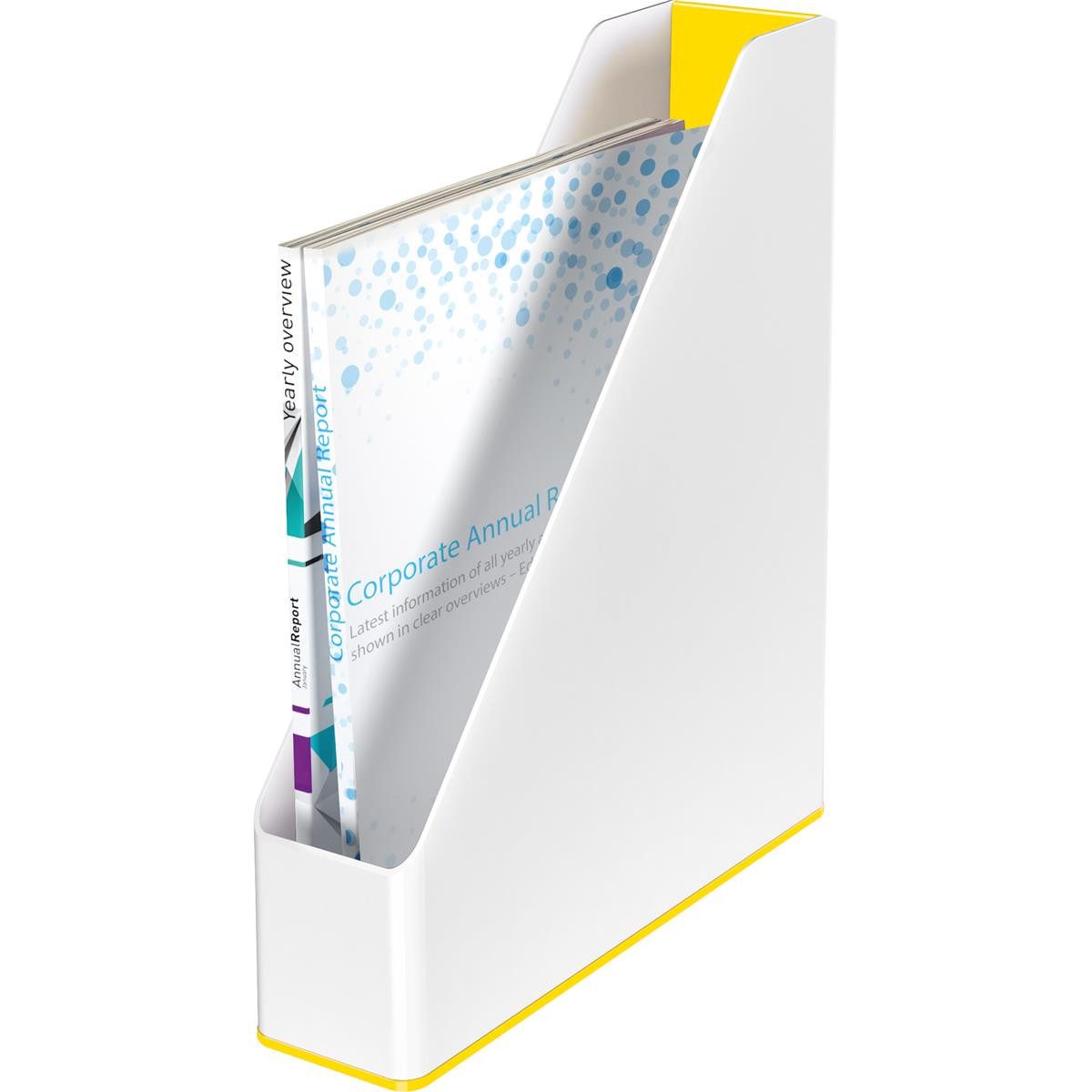 LEITZ Stehsammler LEITZ Stehsammler WOW Duo Colour, DIN A4, Polystyrol, gelb