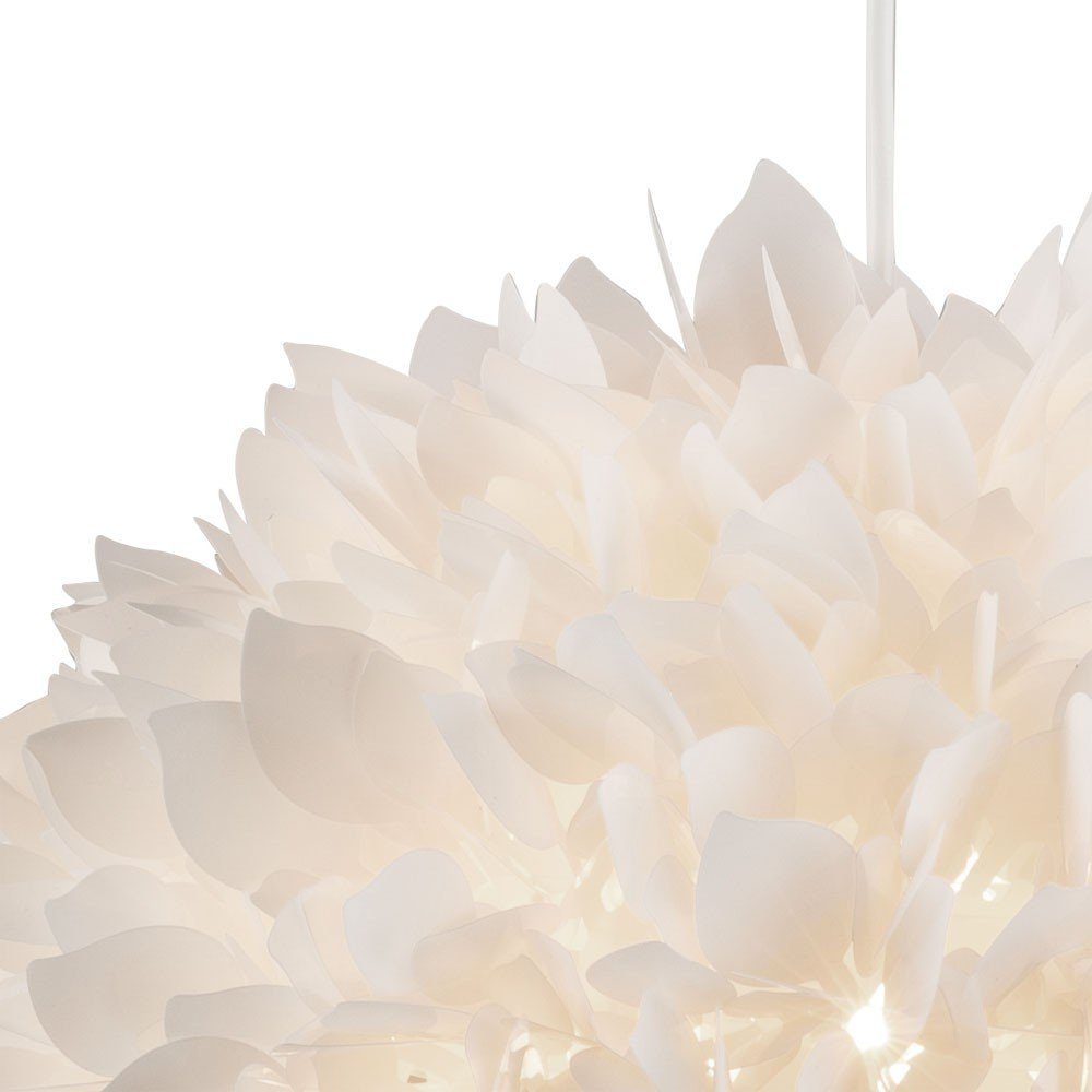 Hänge Lampe Hängeleuchte, Leuchte nicht Pendel Flora etc-shop weiß Decken Leuchtmittel inklusive, Schirm Blütenformen