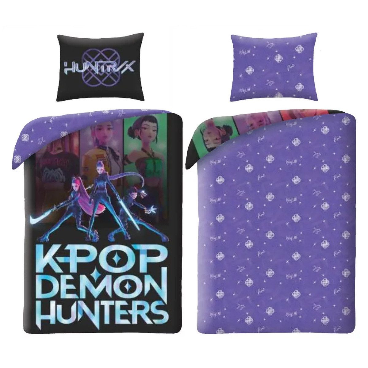 K-Pop Demon Hunters Kinderbettwäsche K-pop Demon Hunters Take Down Mikrofaser Bettwäsche 140×200 cm, 70x90