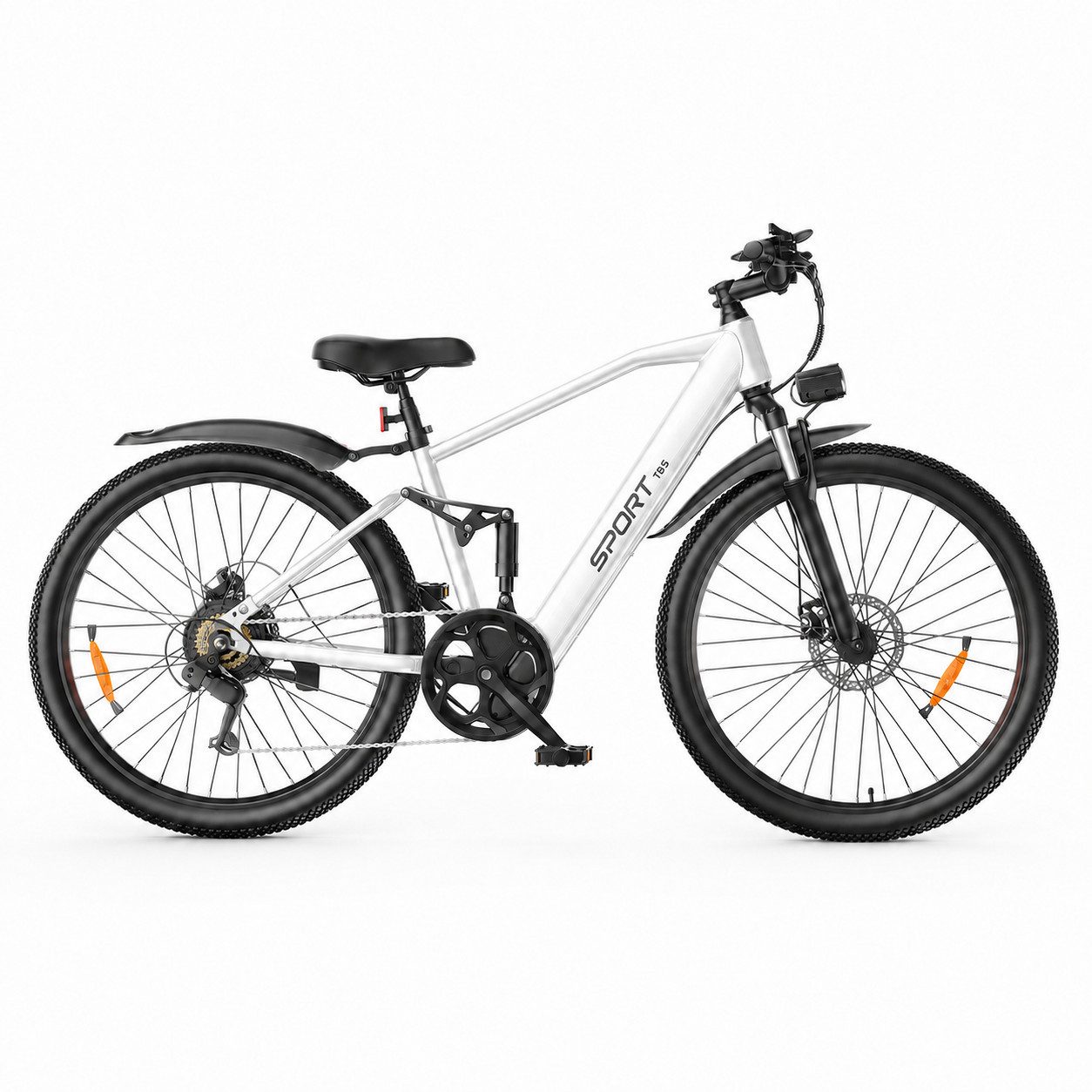 PixelPilot E-Bike Cityrad 26 Zoll Elektrofahrrad 48V 13Ah Akku Herausnehmbarer Akku und Korb, 7 Gang, Nabenmotor, 624 Wh, (Packung)