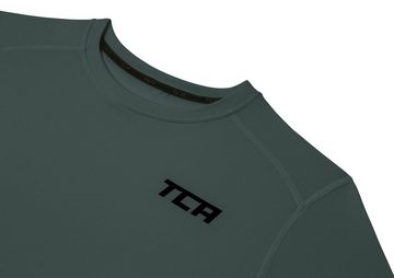 TCA Langarmshirt TCA Herren Langarm Kompressionsshirt Thermo Dunkelgrün XL (1-tlg)