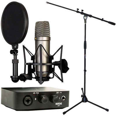 RODE Microphones Mikrofon »Rode NT1-A + AI-1 Interface + Stativ«