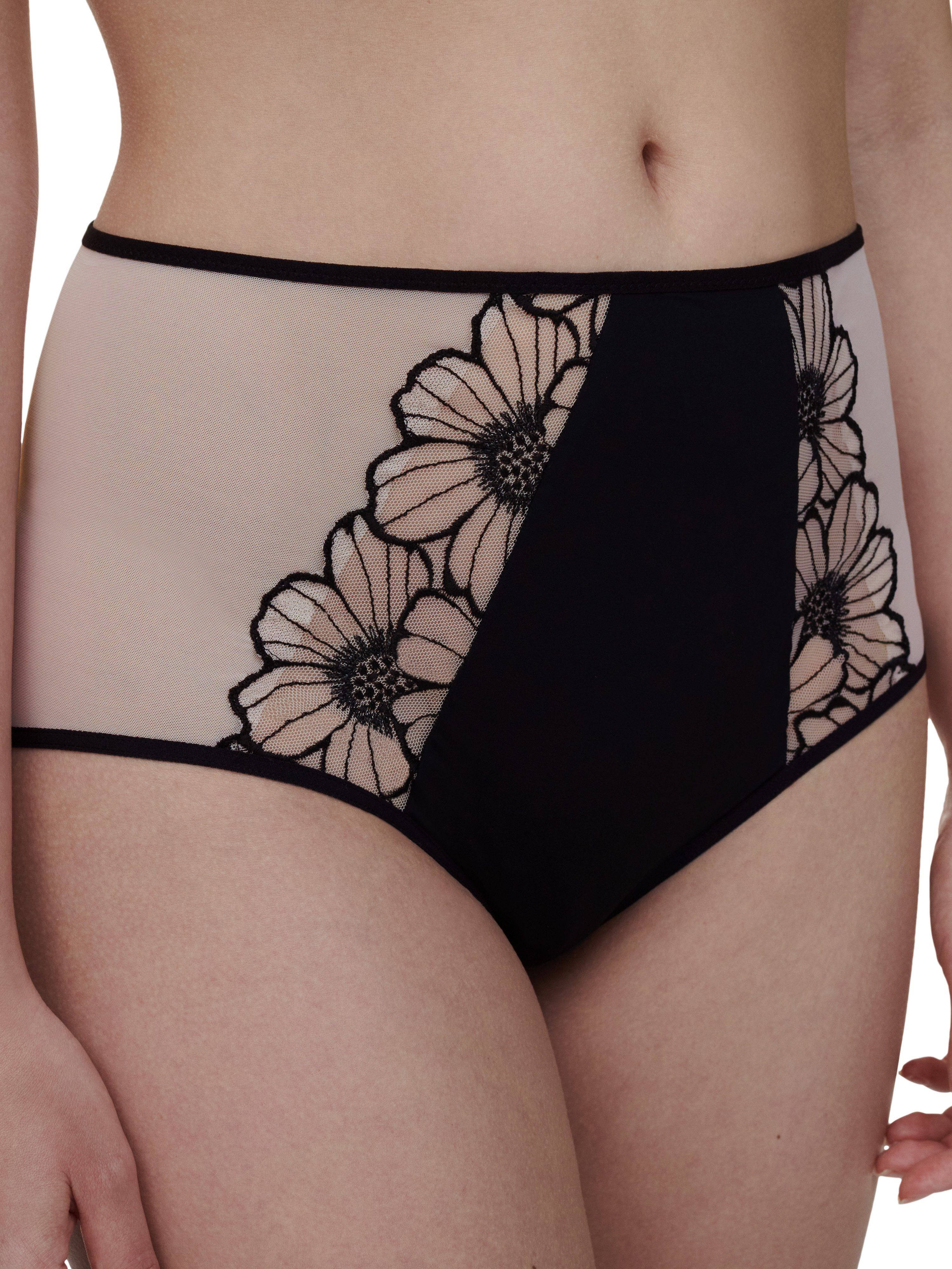 Chantelle Slip LUSH Stickerei, Tüll, blickdichtes Gewebe