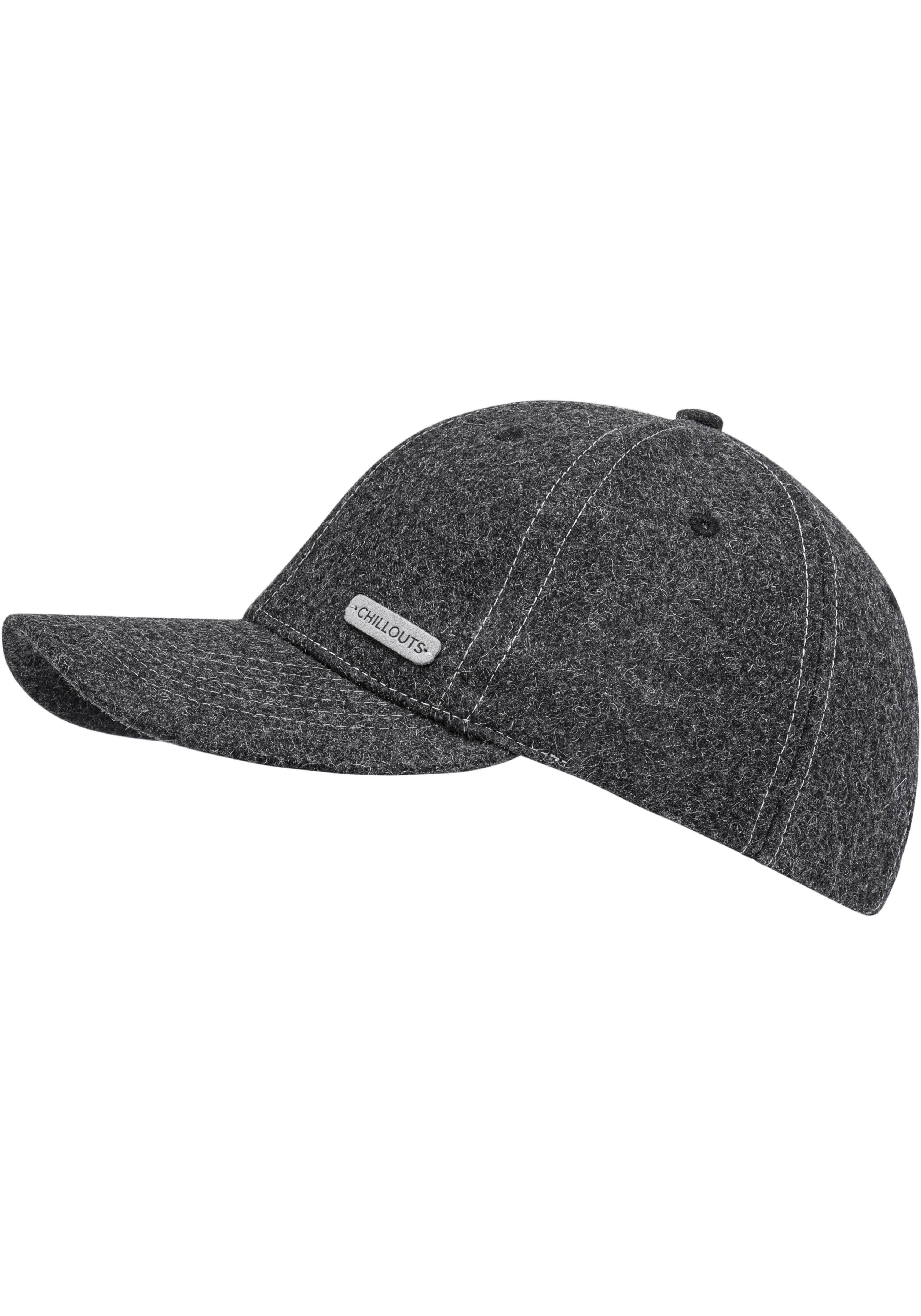 chillouts Baseball Cap Material grey dark Mateo Wasserabweisendes Hat