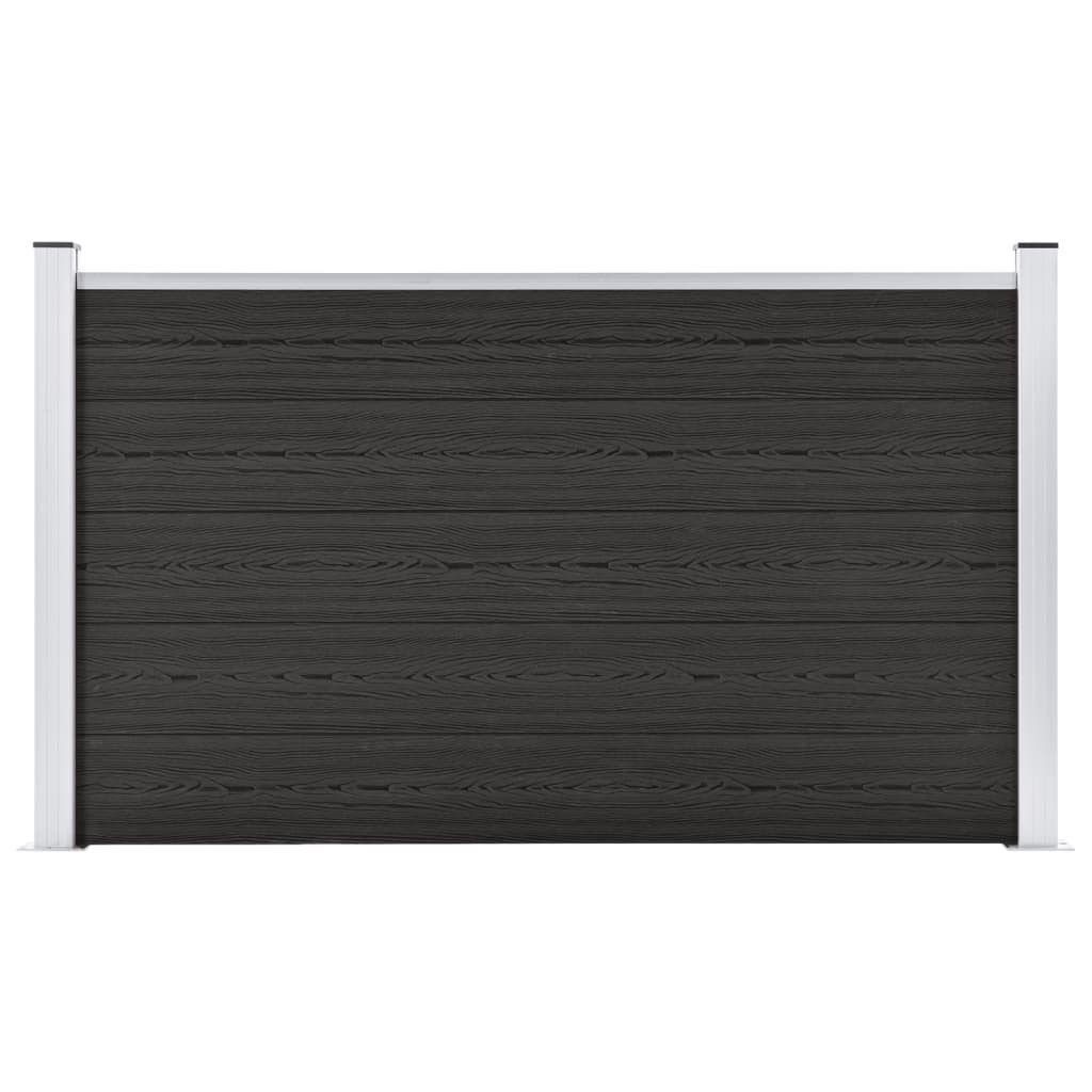 vidaXL Gartenzaun Gartenzaun WPC 180×105 cm Grau, (1-St)