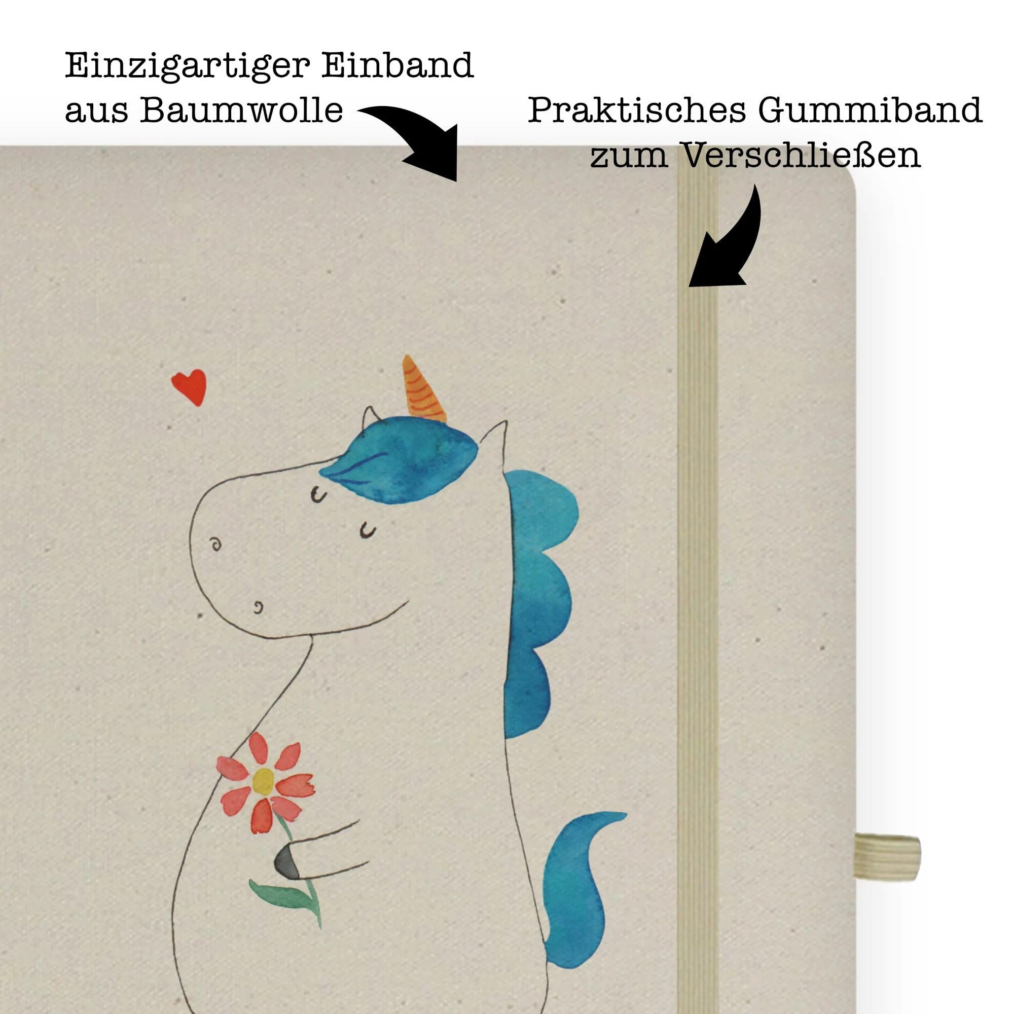 Thumbnail - Mr. & Mrs. Panda Notizbuch Einhorn Spaziergang - Transparent - Geschenk, Schwester, Notizbuch Au Mr. & Mrs. Panda, Kreat...