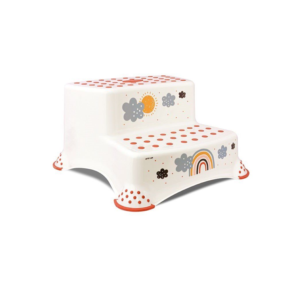 Lorelli Tritthocker Zweistufiger Kinder Badhocker (1 St), Tritthocker rutschfest, Gummi-Noppen