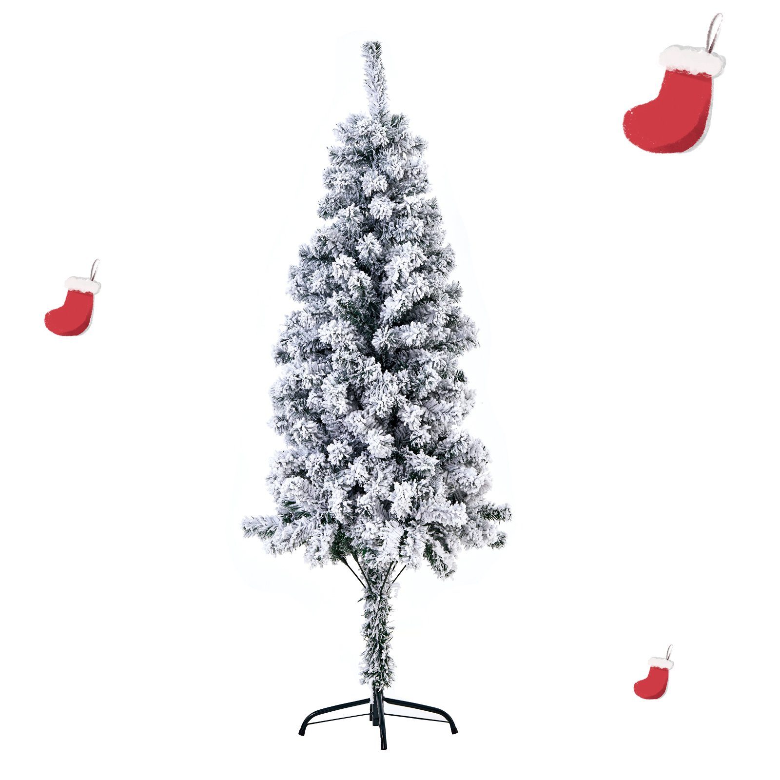 BIGTREE Künstlicher Weihnachtsbaum Weihnachtsbaum Tannenbaum,120cm/150cm