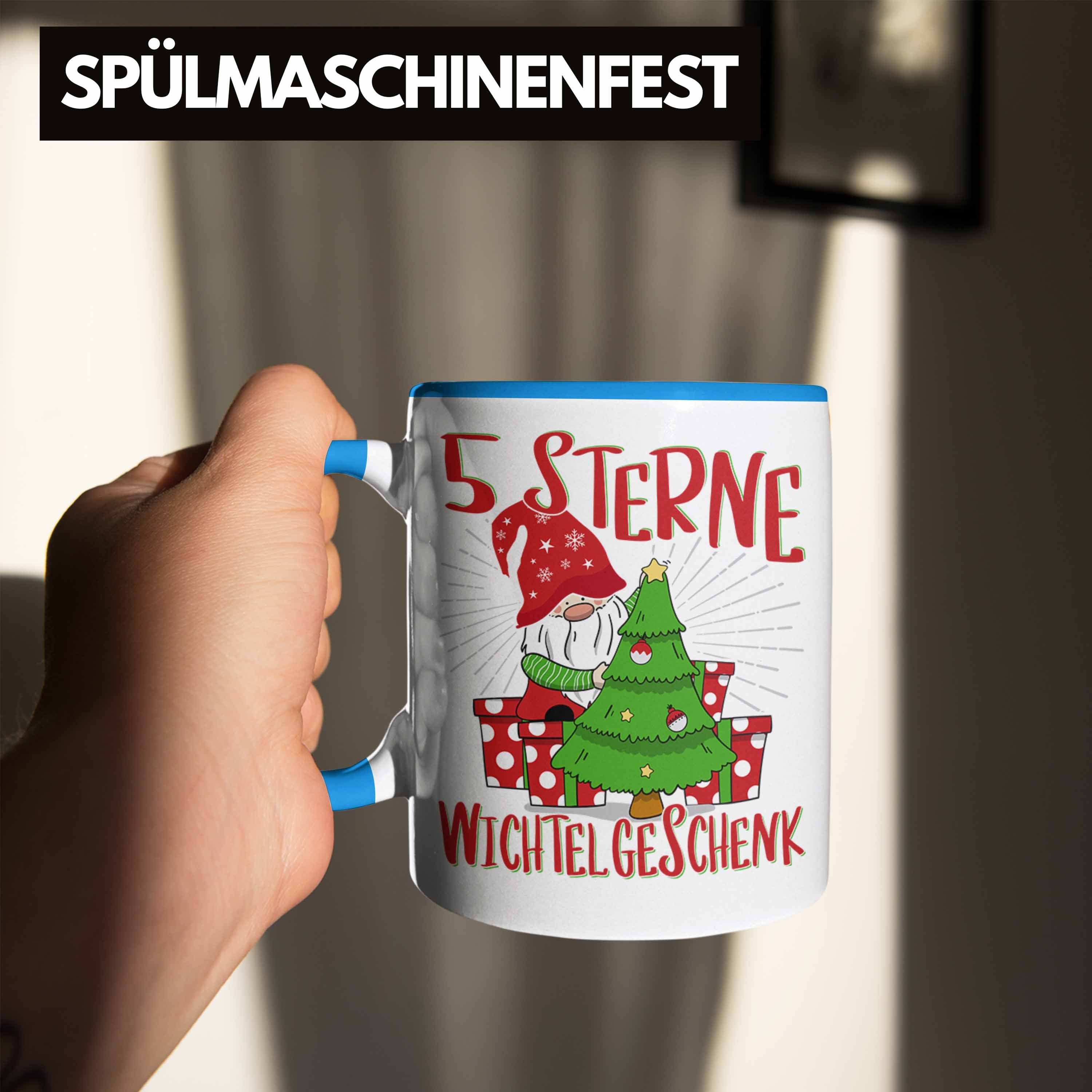 für Schrott-Wichtelgeschenk Wichteln Geschenk Trendation Tasse Blau Weihnach Kollegen Frauen