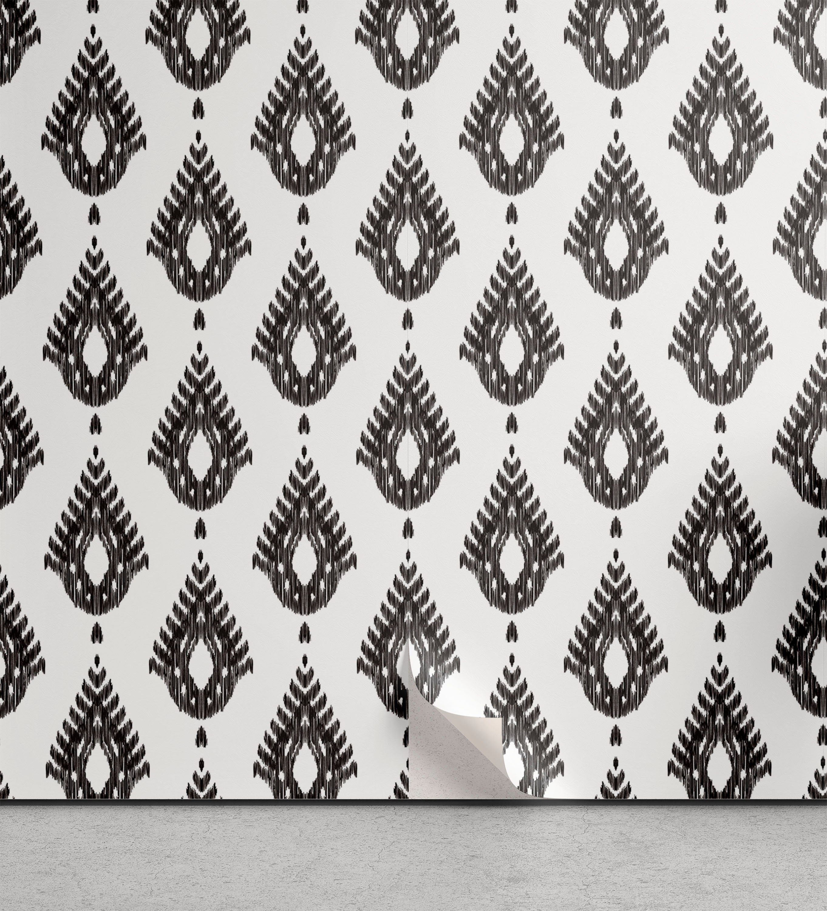 Abakuhaus Vinyltapete selbstklebendes Wohnzimmer Küchenakzent, Einflüsse Boho Drop-Motiv