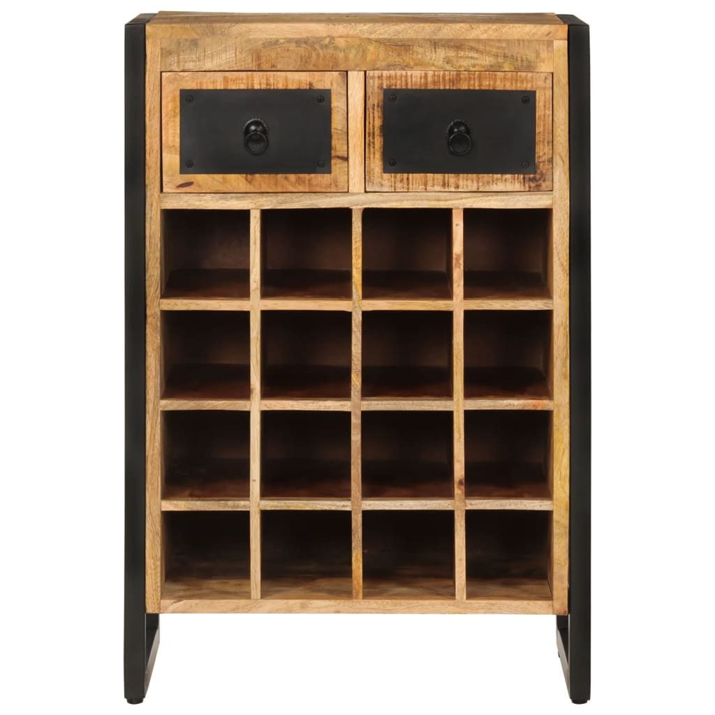 vidaXL Weinregal Weinregal für 16 Flaschen Massivholz, 1-tlg.