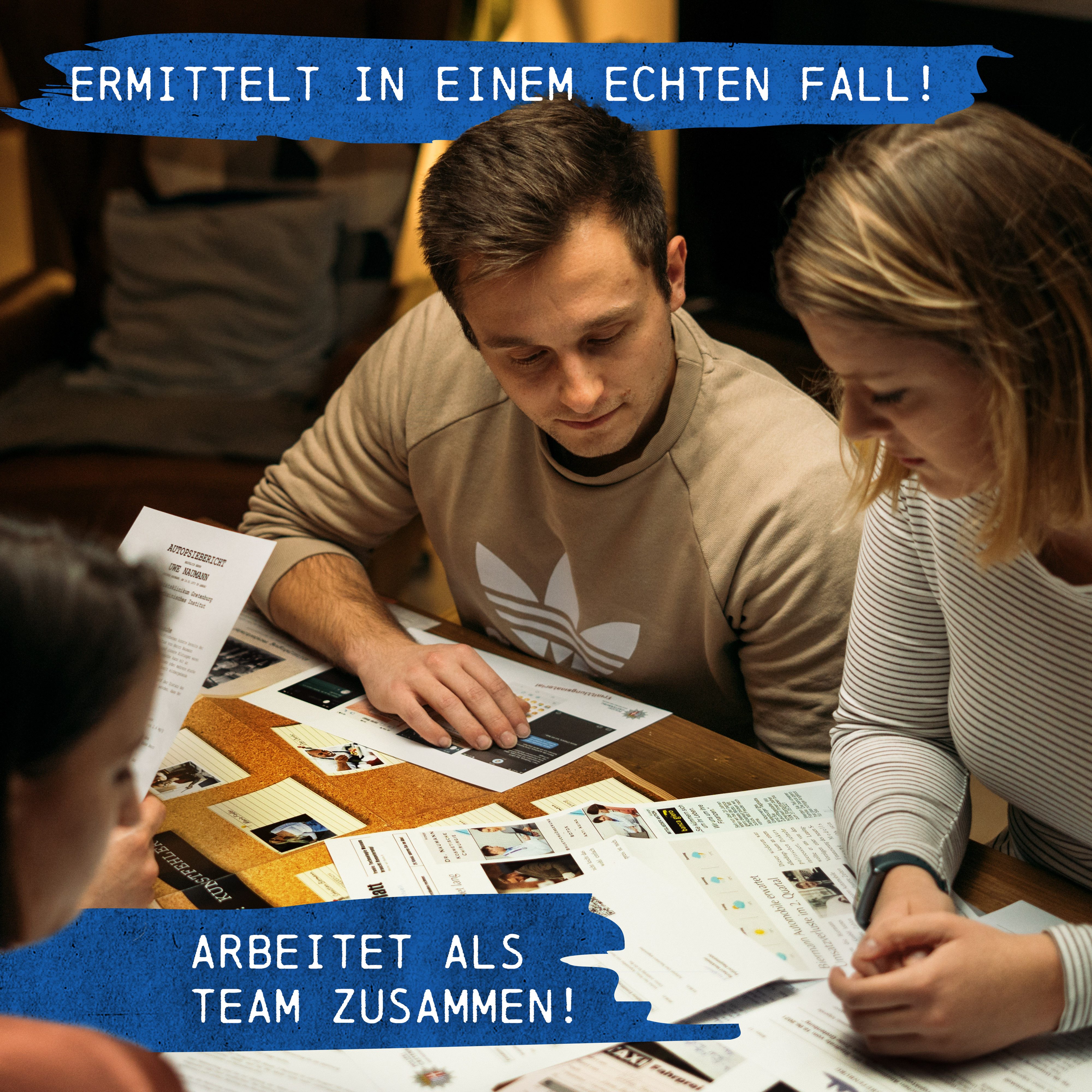 CRIMECASES Spiel Krimi-Tatort-Bundle: 3 Fallakten, Krimispiel für Erwachsene, Krimi Spiel für 1-6 Personen ab 14 Jahren, Escape Room Spiel