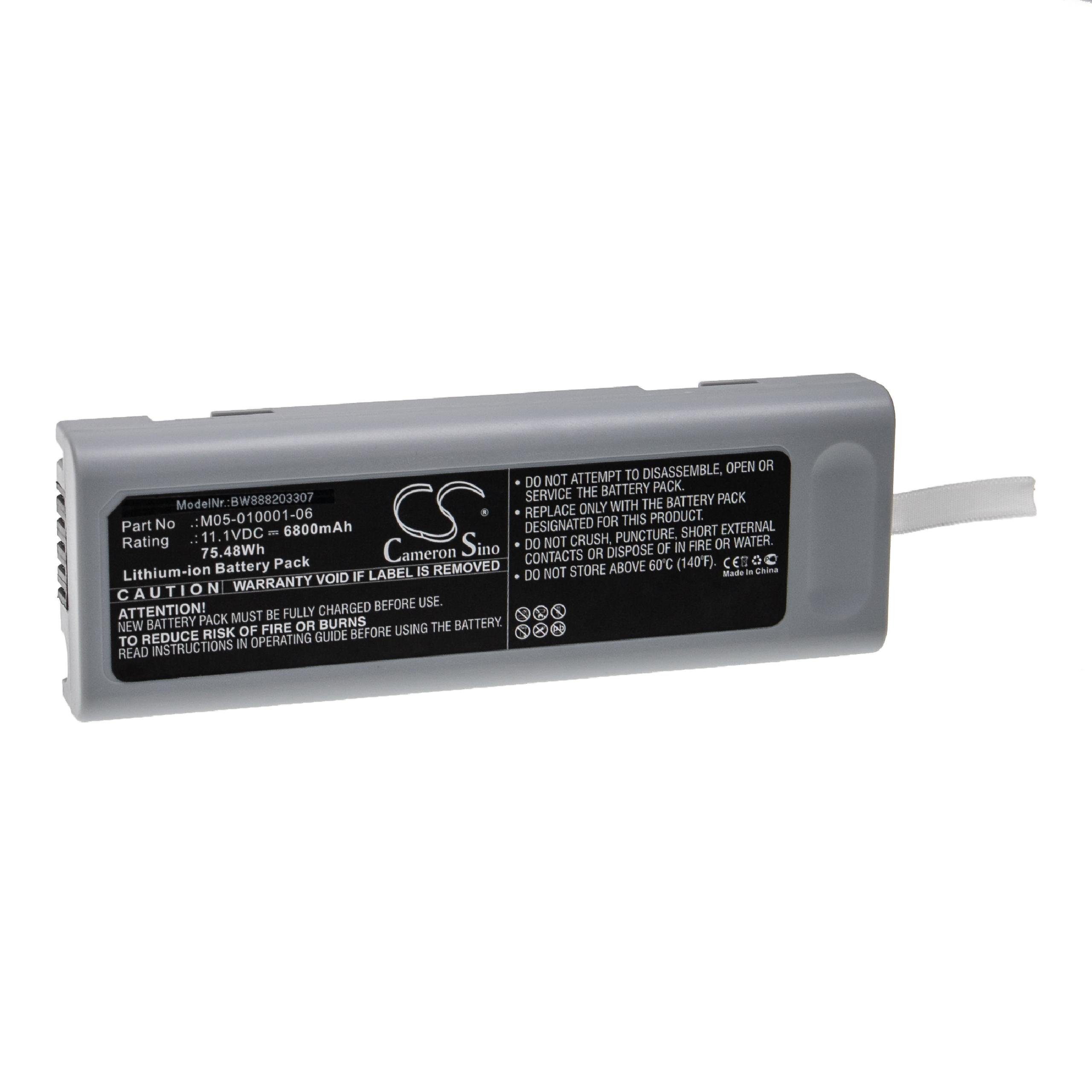 vhbw Ersatz für Mindray LI23S003A, M05-0100001-06, M05-010001-06, Akku 6800 mAh