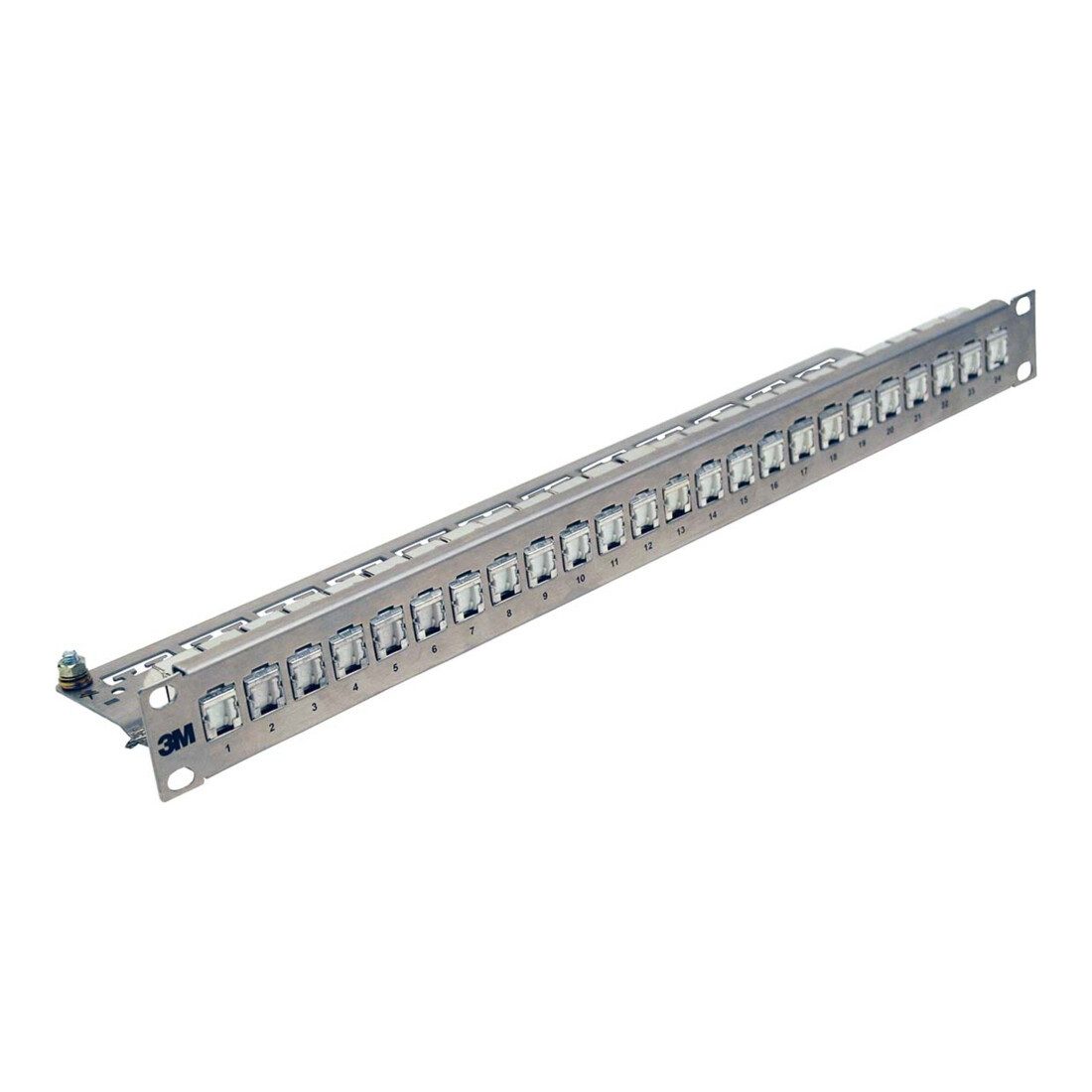 Corning Corning Patchpanel 24 Ports 1HE mit Cat6A PL Modulen UU001622826 Installationskabel