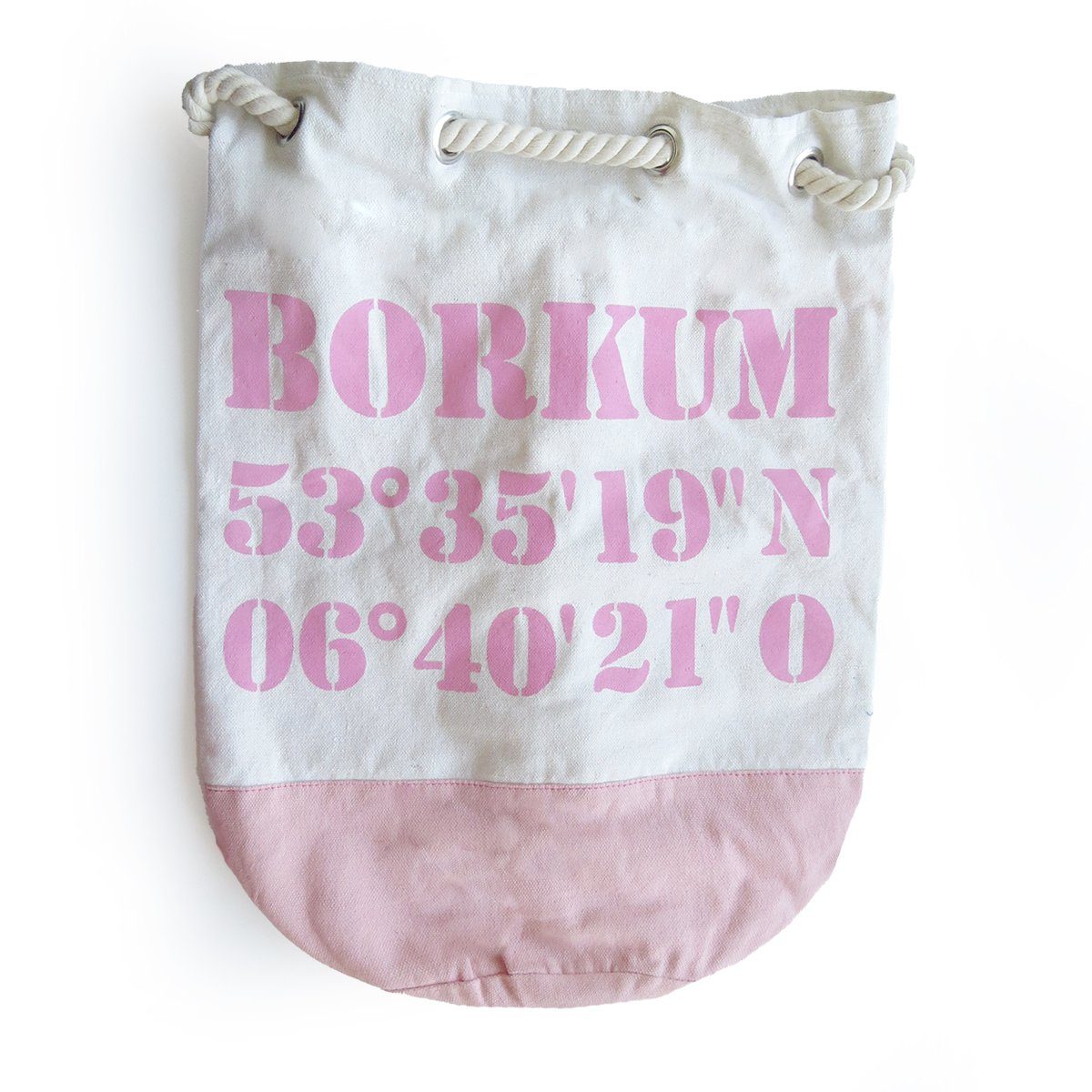 Sonia Originelli Umhängetasche XL Maritim Bag pink Seesack Marinesack "Borkum"