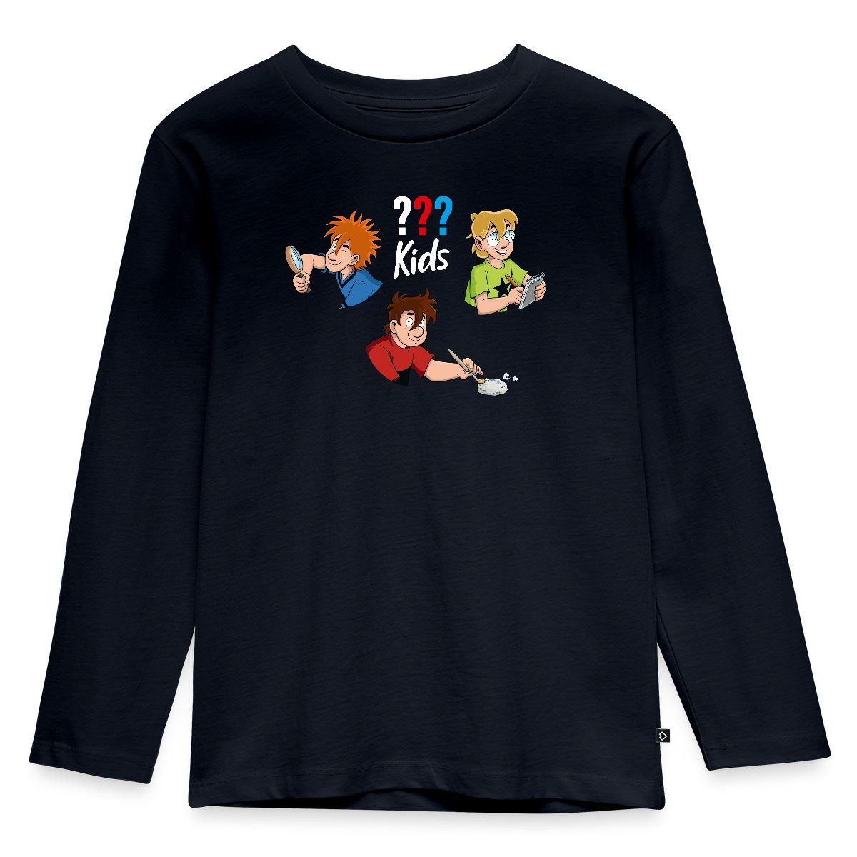 T-Shirt Die Drei Fragezeichen Kids Detektive Kinder Premium Langarmshirt