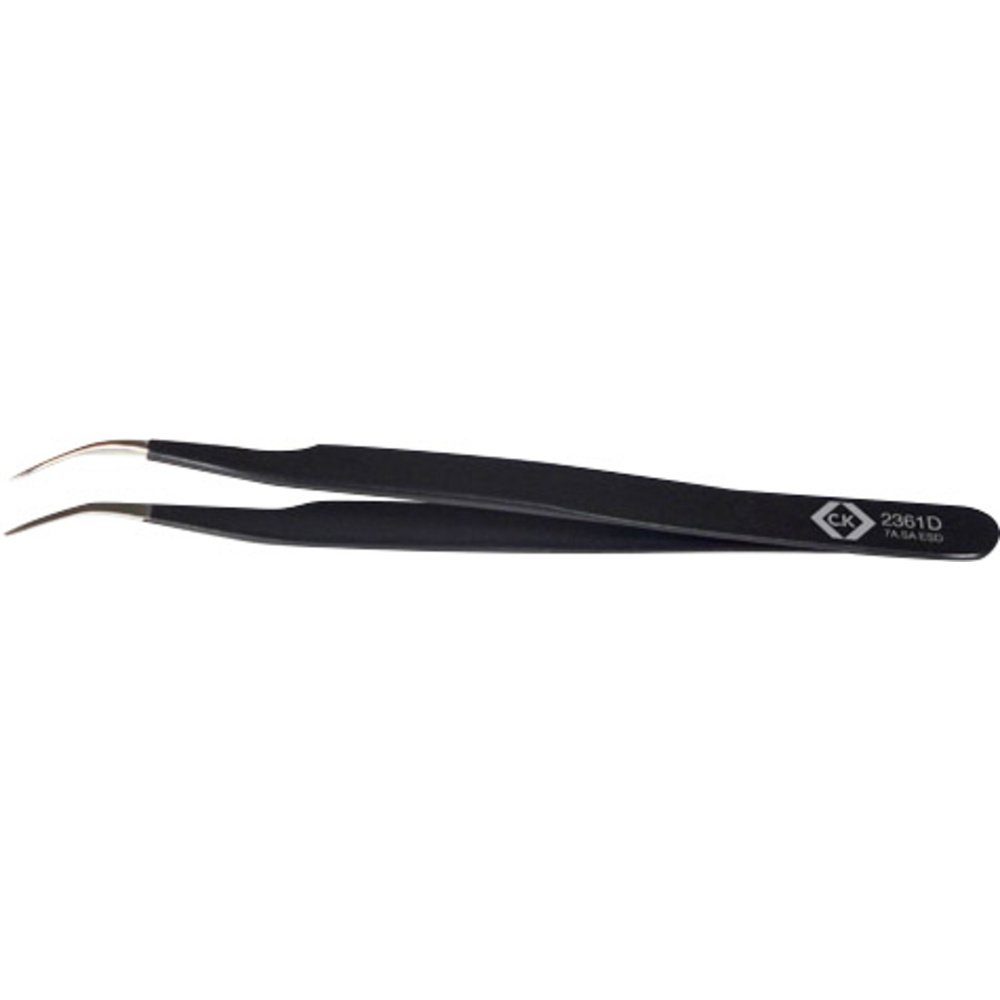 C.K Pinzette C.K T2361D ESD Pinzette 7a SA-ESD Spitz, gebogen, fein 120 mm