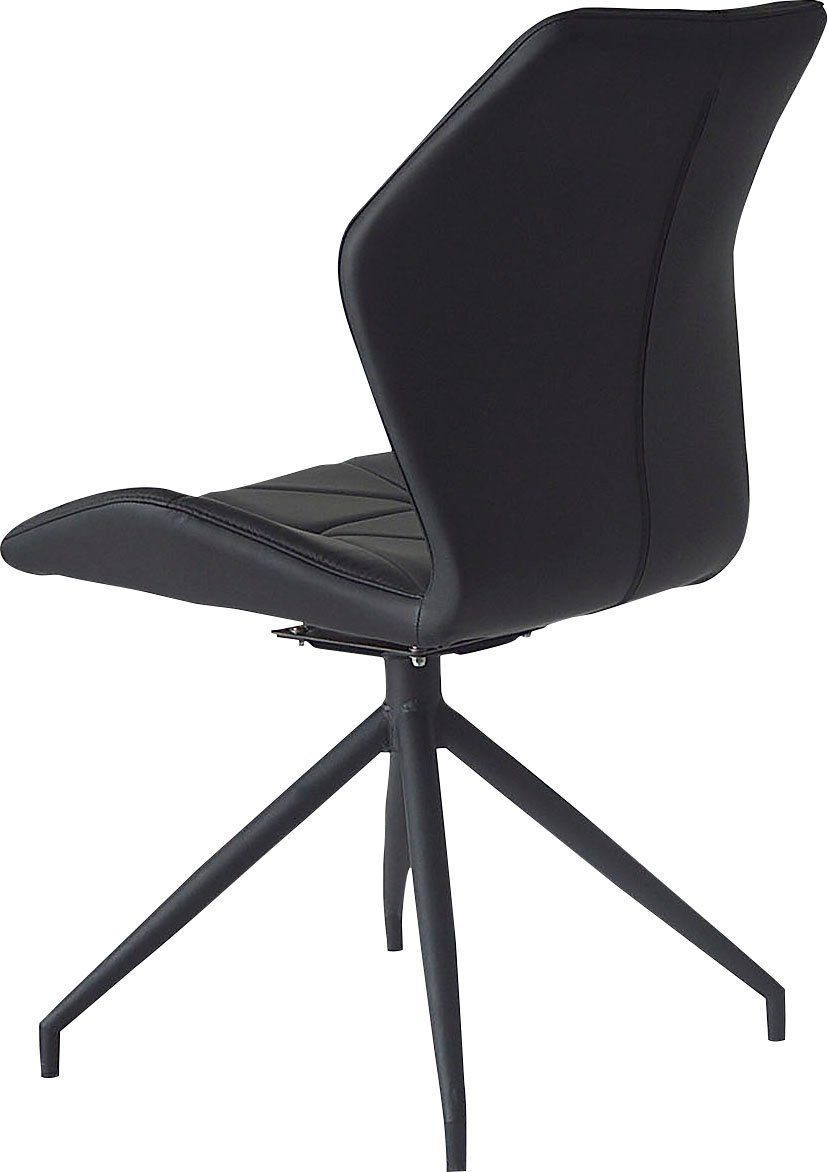 byLIVING Esszimmerstuhl Imke (Set, 2 St), 2er-Set, gemütlicher Esszimmerstuhl mit Steppung, 360 Grad drehbar – Bild 5 von 5