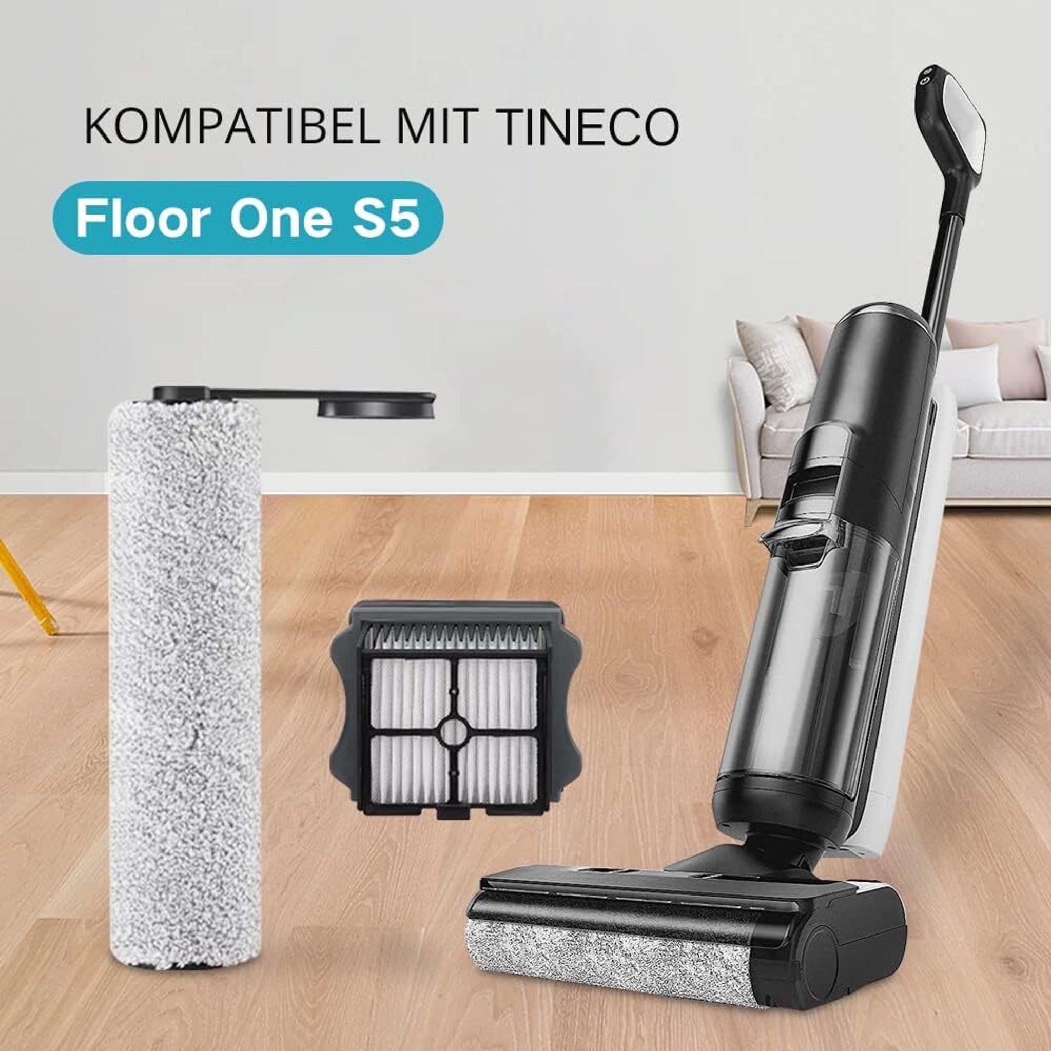 FELIXLEO Gardinenbefestigungen Ersatzteile Passgenau für Tineco Floor One S5 und Floor One S5 Pro 2 Akkusauger, (1-St)
