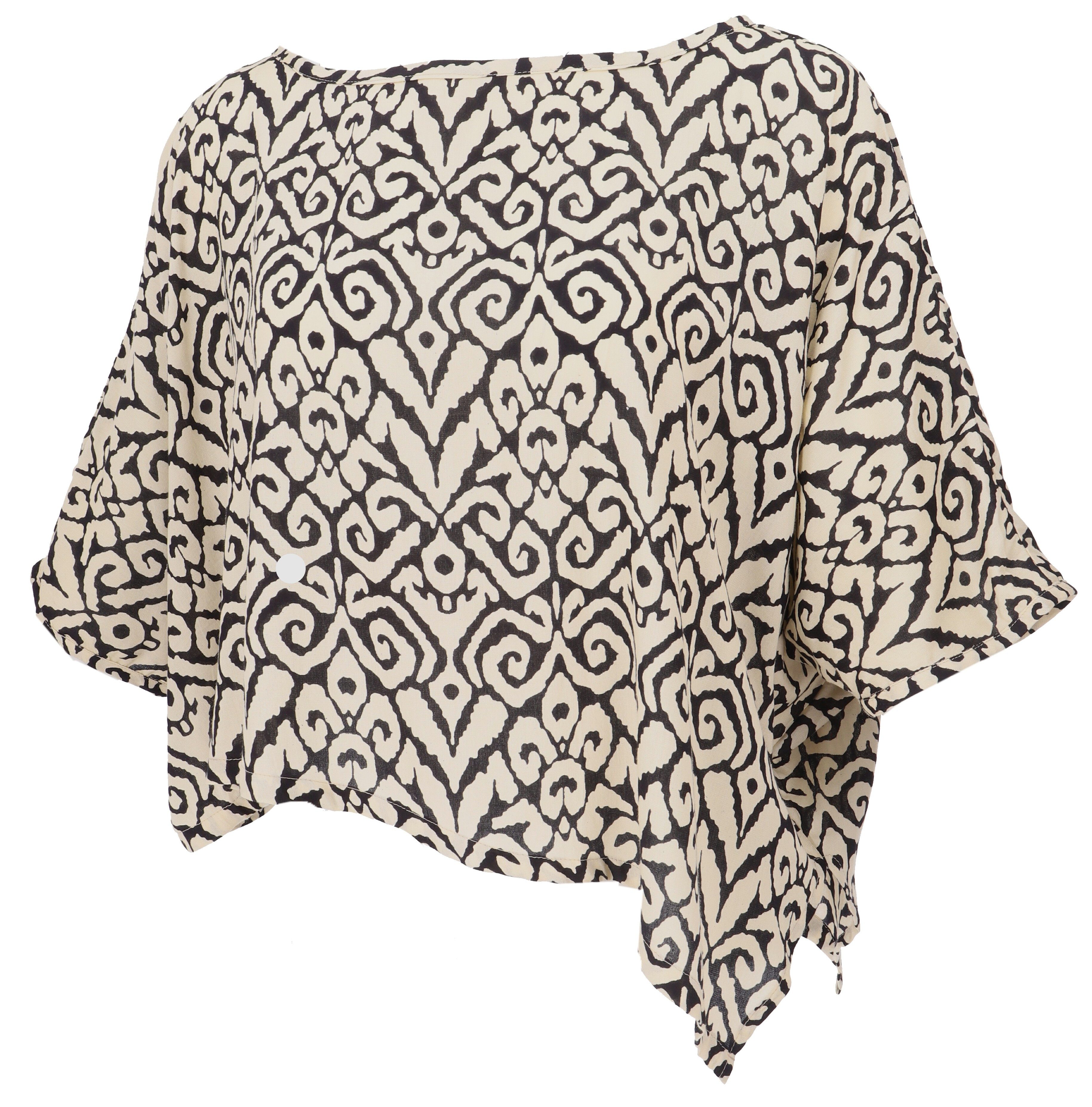 Guru-Shop Longbluse Boho Blusentop, asymmetrische Basic.. alternative Bekle günstig online kaufen