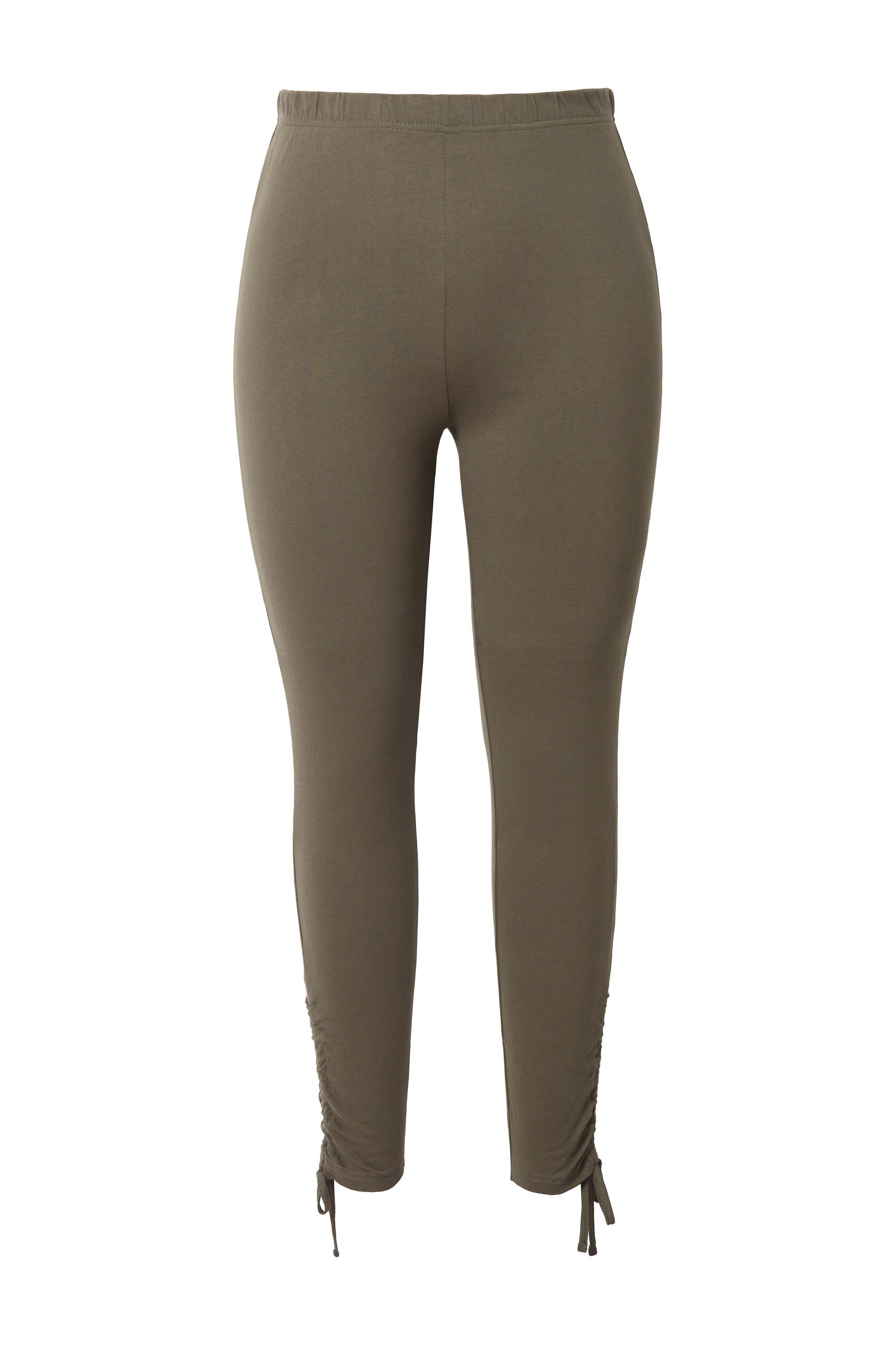 Ulla Popken Leggings Leggings Raffungen Elastikbund günstig online kaufen