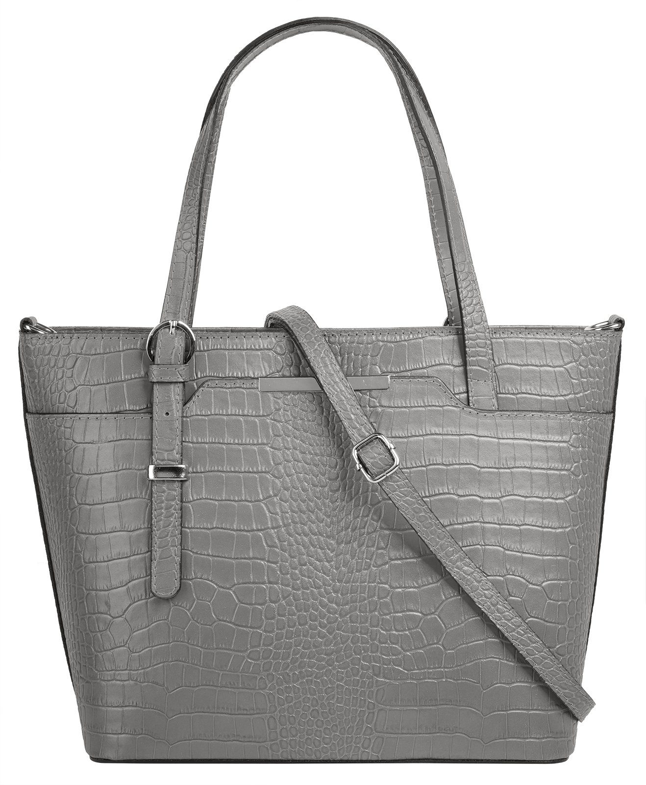 Cluty Henkeltasche, echt Leder, Made in Italy