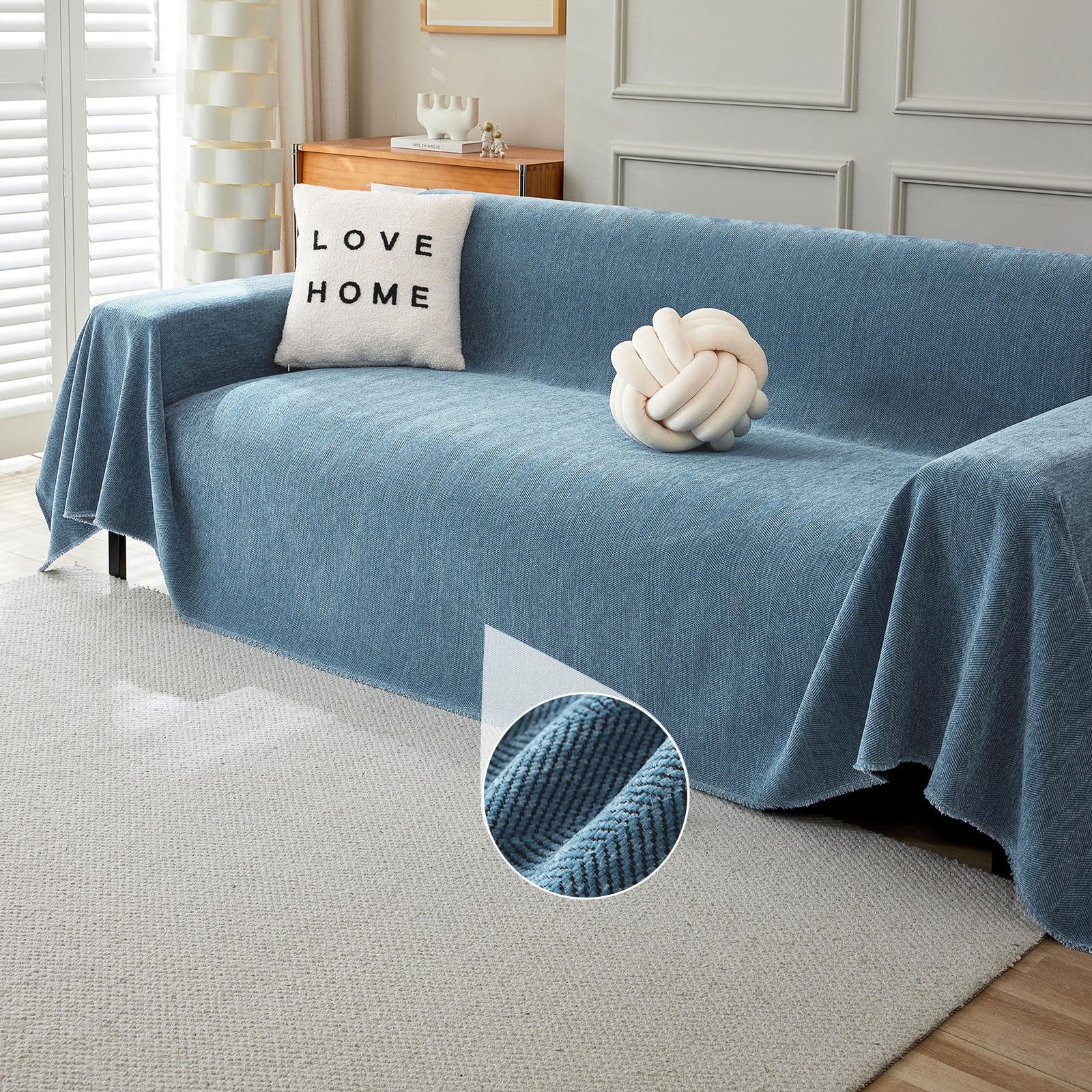 RWEUOQ Sofaschoner Chenille-Sofa-Abdeckung, Multifunktions-Schutzhülle, 180 günstig online kaufen