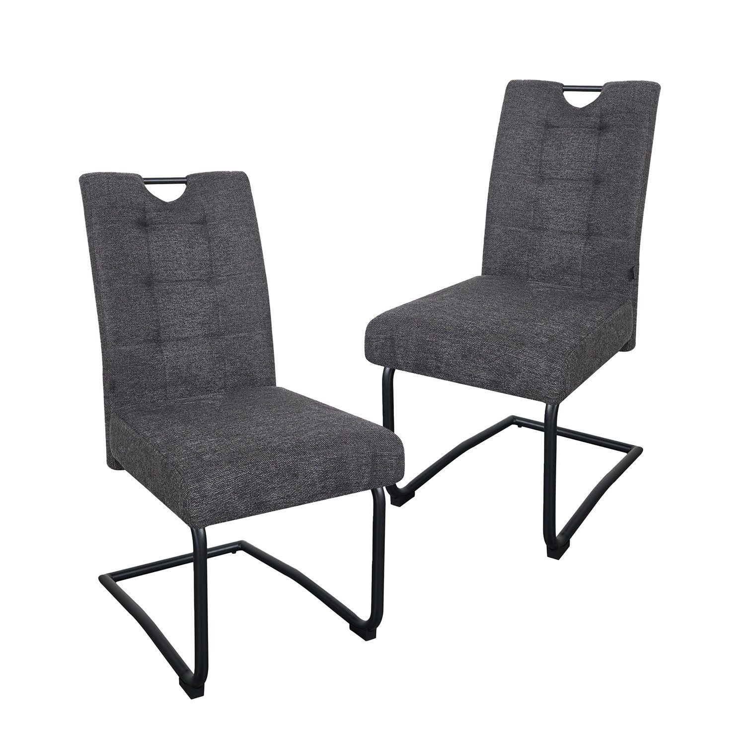 B&D home Freischwinger SOFIA (Set, 2 St), mit Taschenfederkern-Sitz und Griff, 140kg belastbar