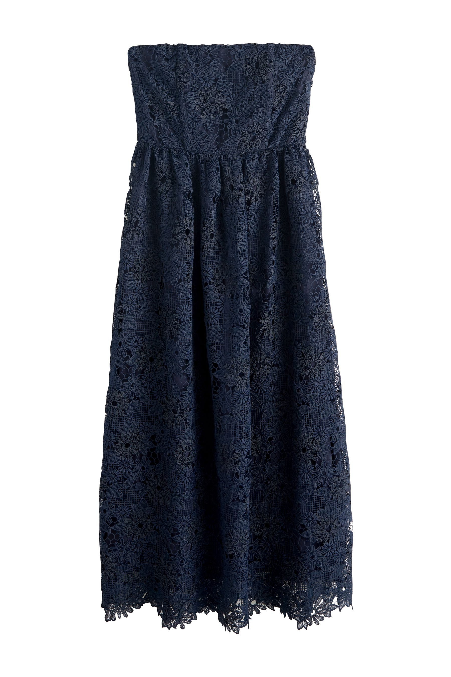 Next Midikleid Bandeau-Midikleid mit Spitze (1-tlg)
