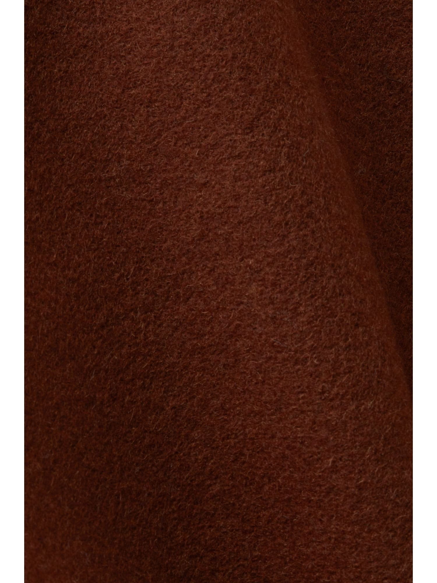 Wolle Peacoat BARK Esprit aus Zweireihiger Kurzmantel