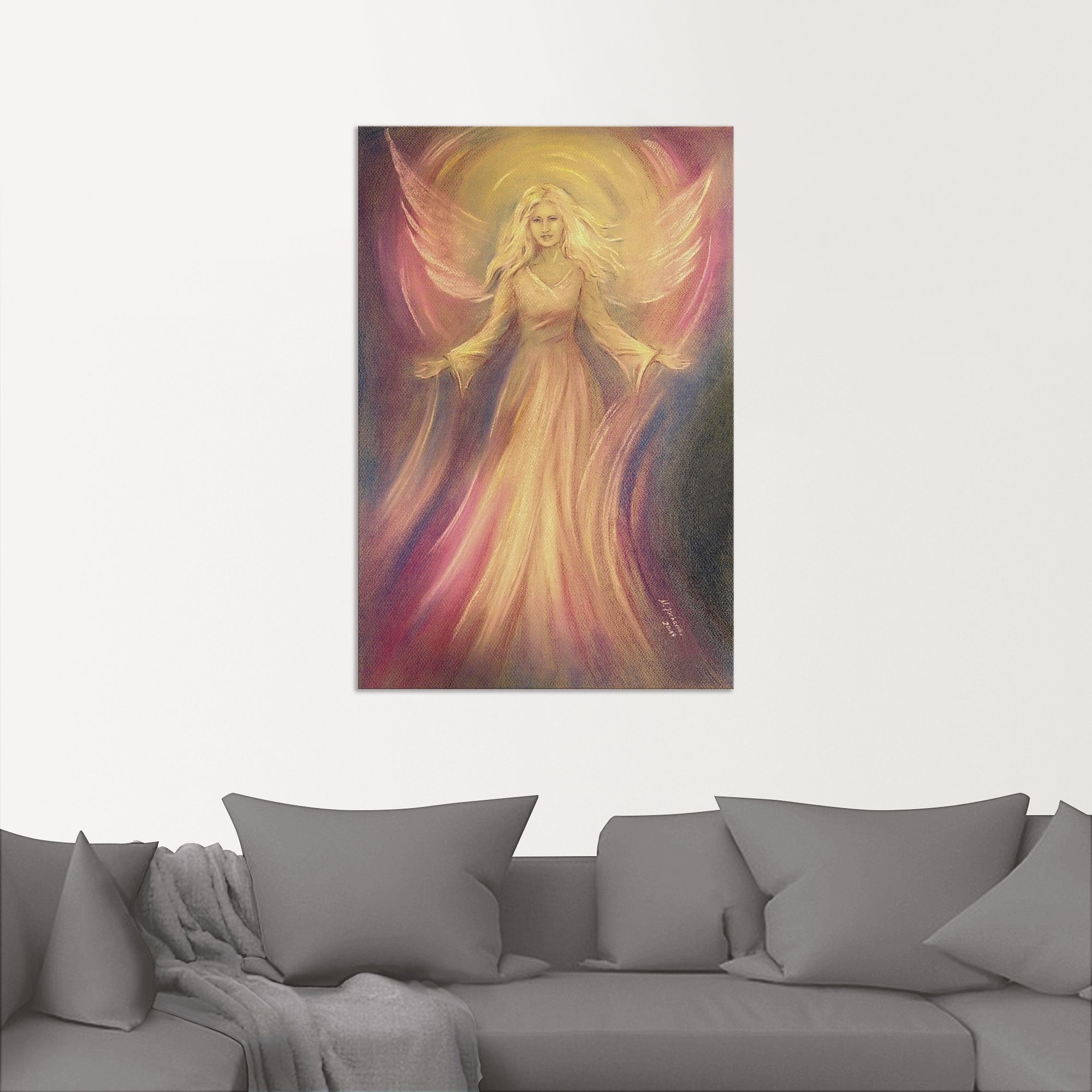 Artland Wandbild Engel Licht Liebe - Spirituelle Malerei, Religion (1 St), als Alubild, Leinwandbild in verschied. Größen