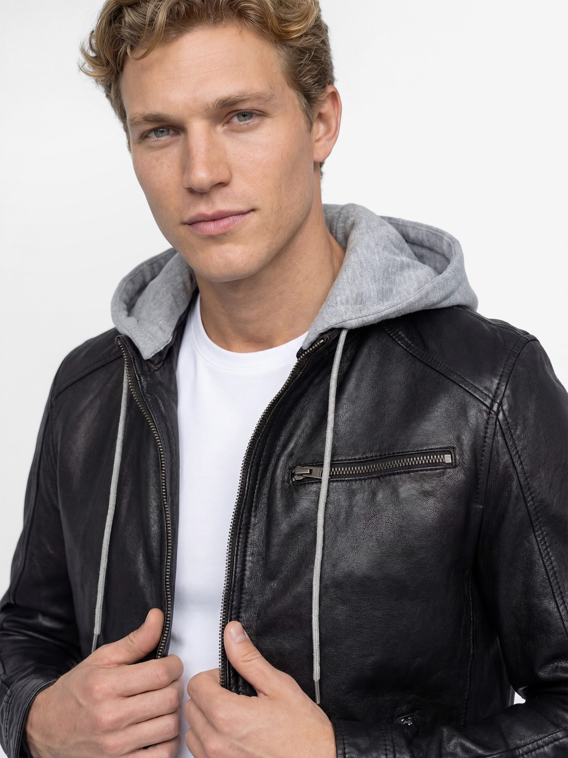 Finshley & Harding Lederjacke