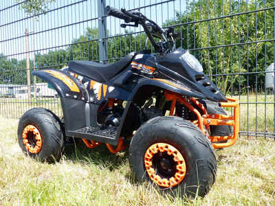 KXD Quad 125ccm Quad ATV Automatikgetriebe 6 Zoll Kinderquad 4Takt KXD Schwarz