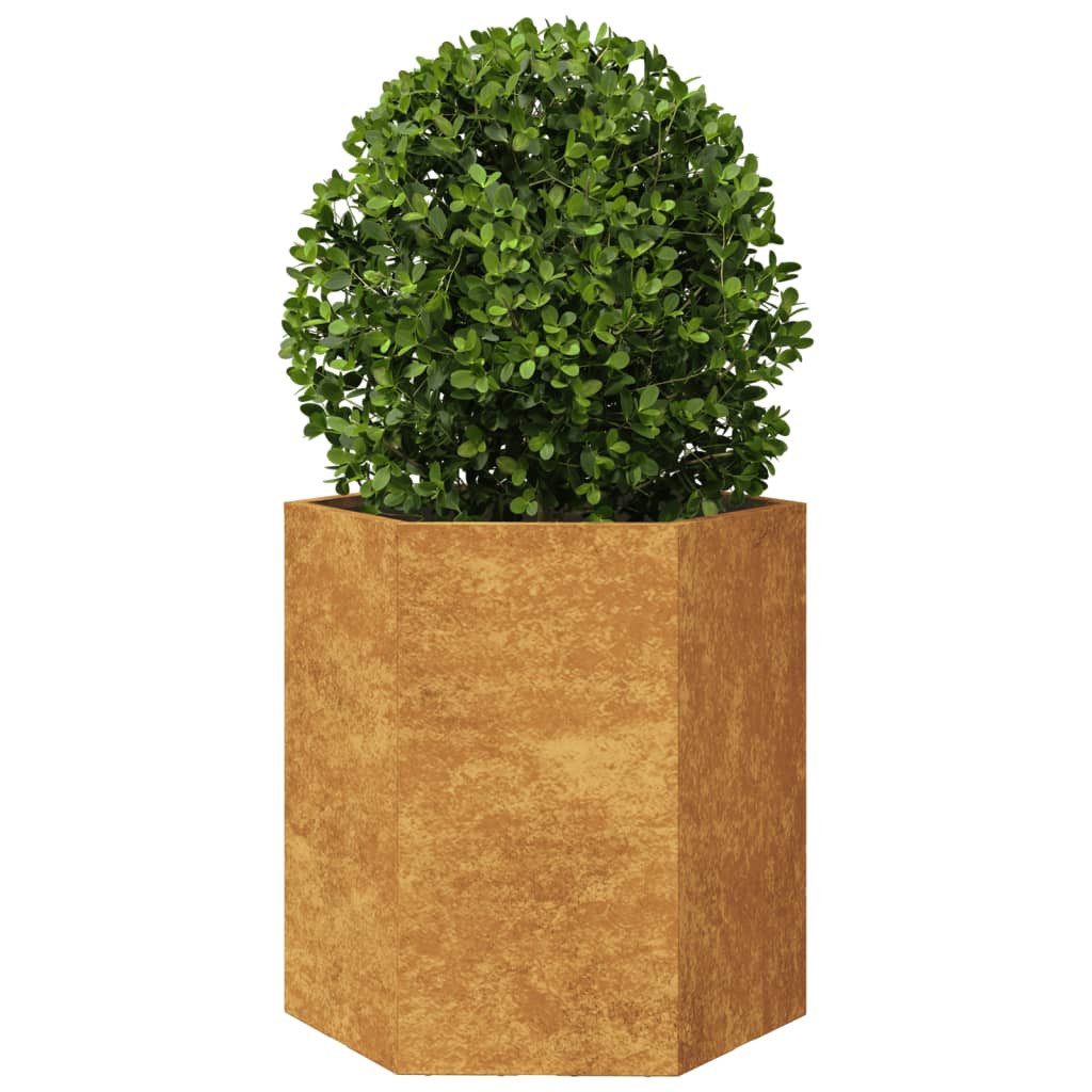 vidaXL Blumentopf Pflanzkübel Sechseckig 46x40x45 Wetterfester günstig online kaufen